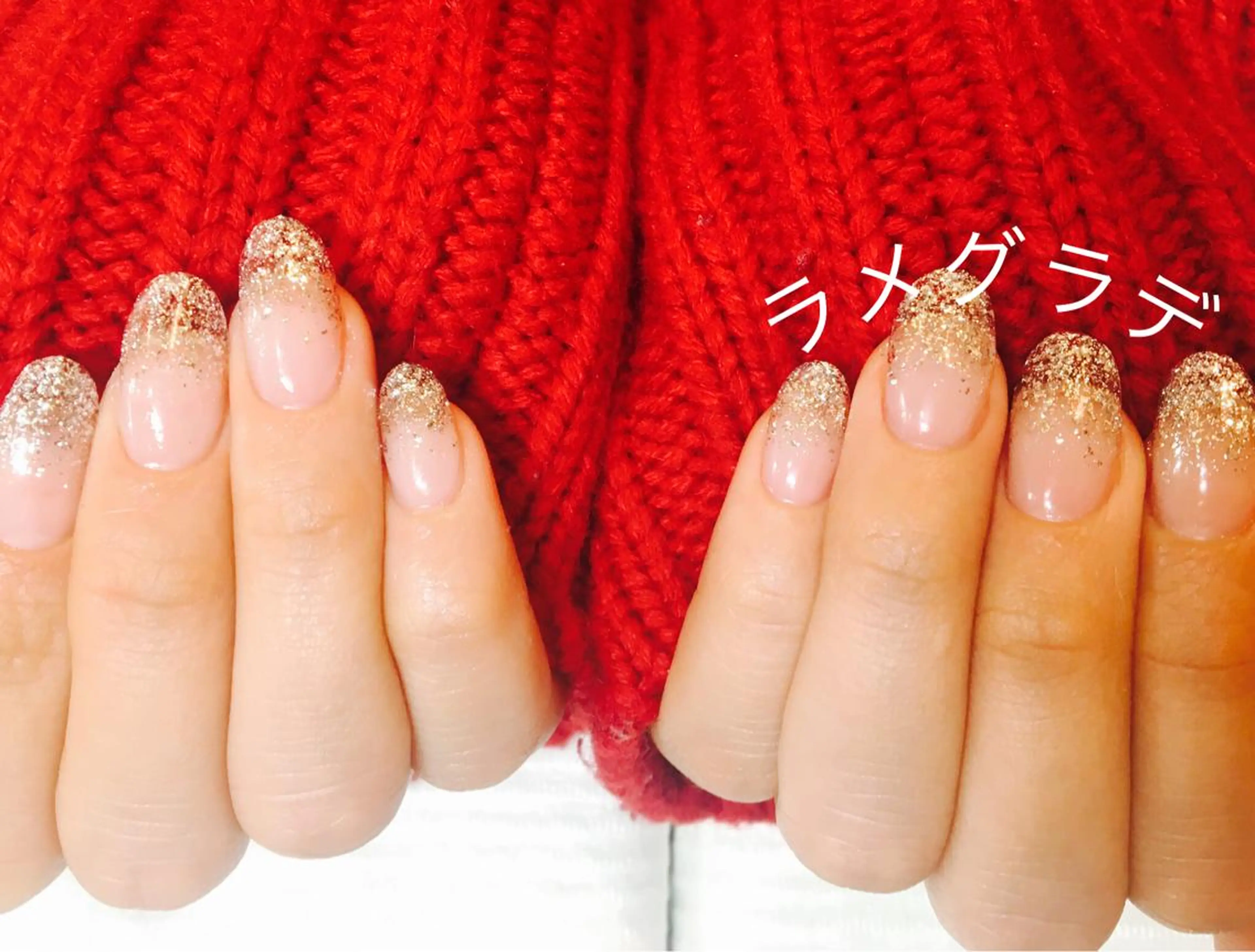 ネイル グラデーション ラメ(グリッター) ラメグラデーション スカルプネイル Angelica 小関のネイルデザイン