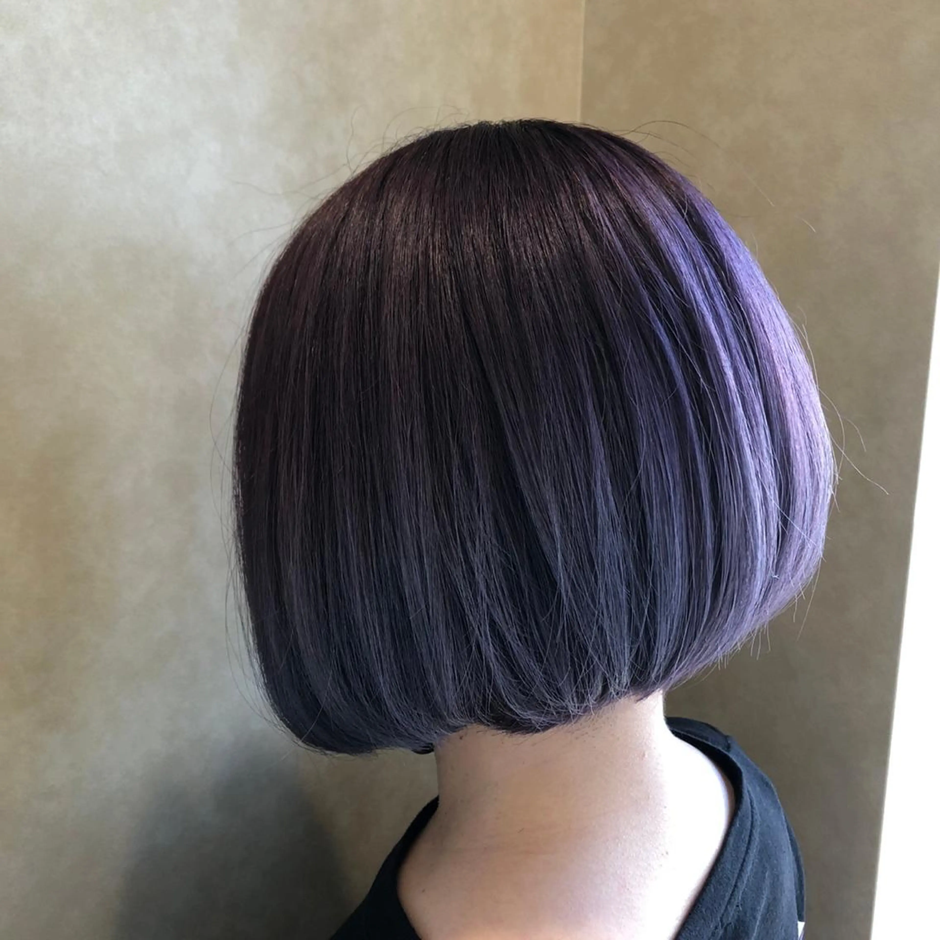 ミディアム カラー ラベンダーカラー 小林 亜紀のヘアスタイル