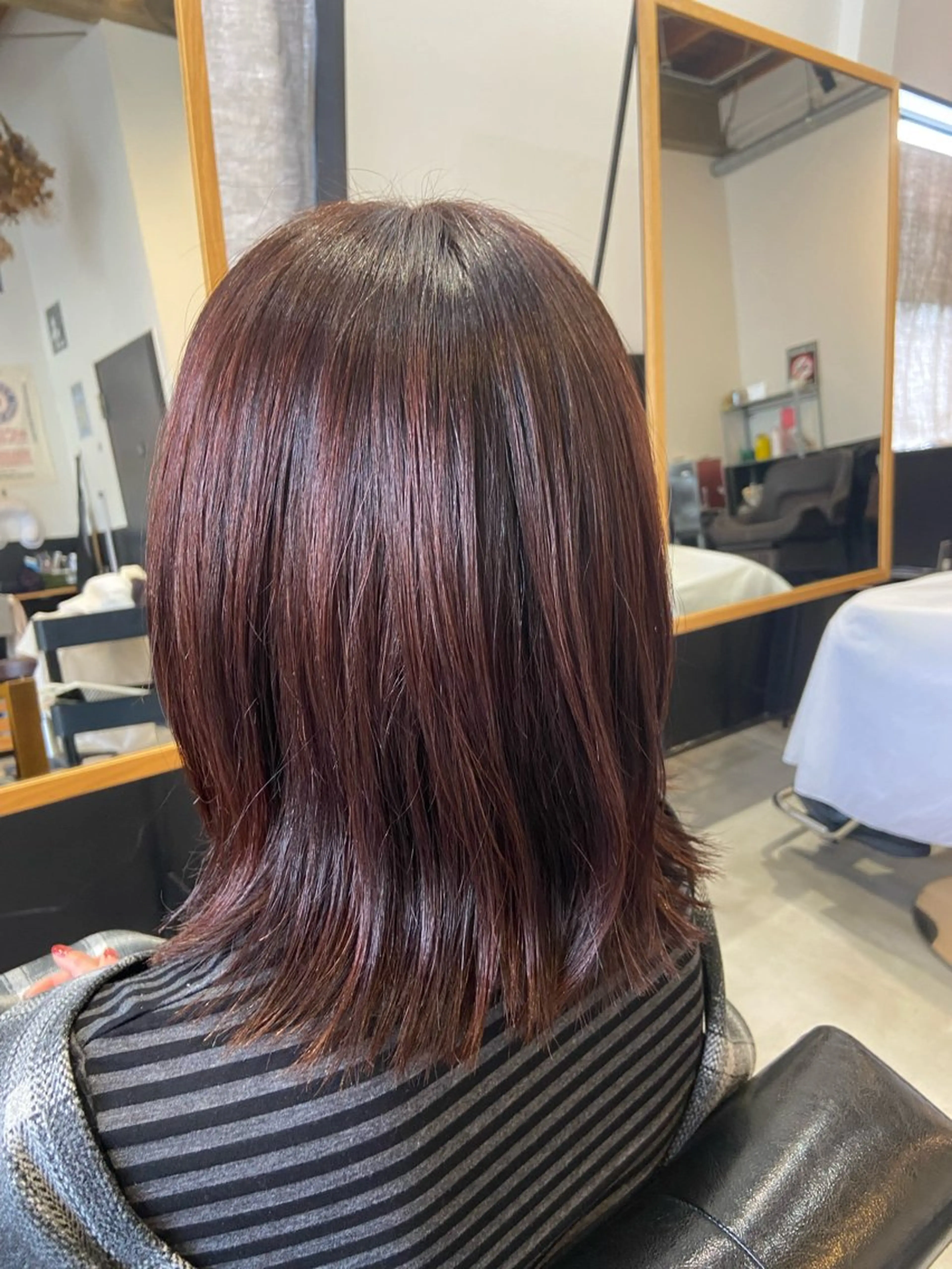 ミディアム カット ヘアカラー hair salon TOKUNAGA所属・💫縮毛矯正/ カット💫徳永あい子のヘアスタイル