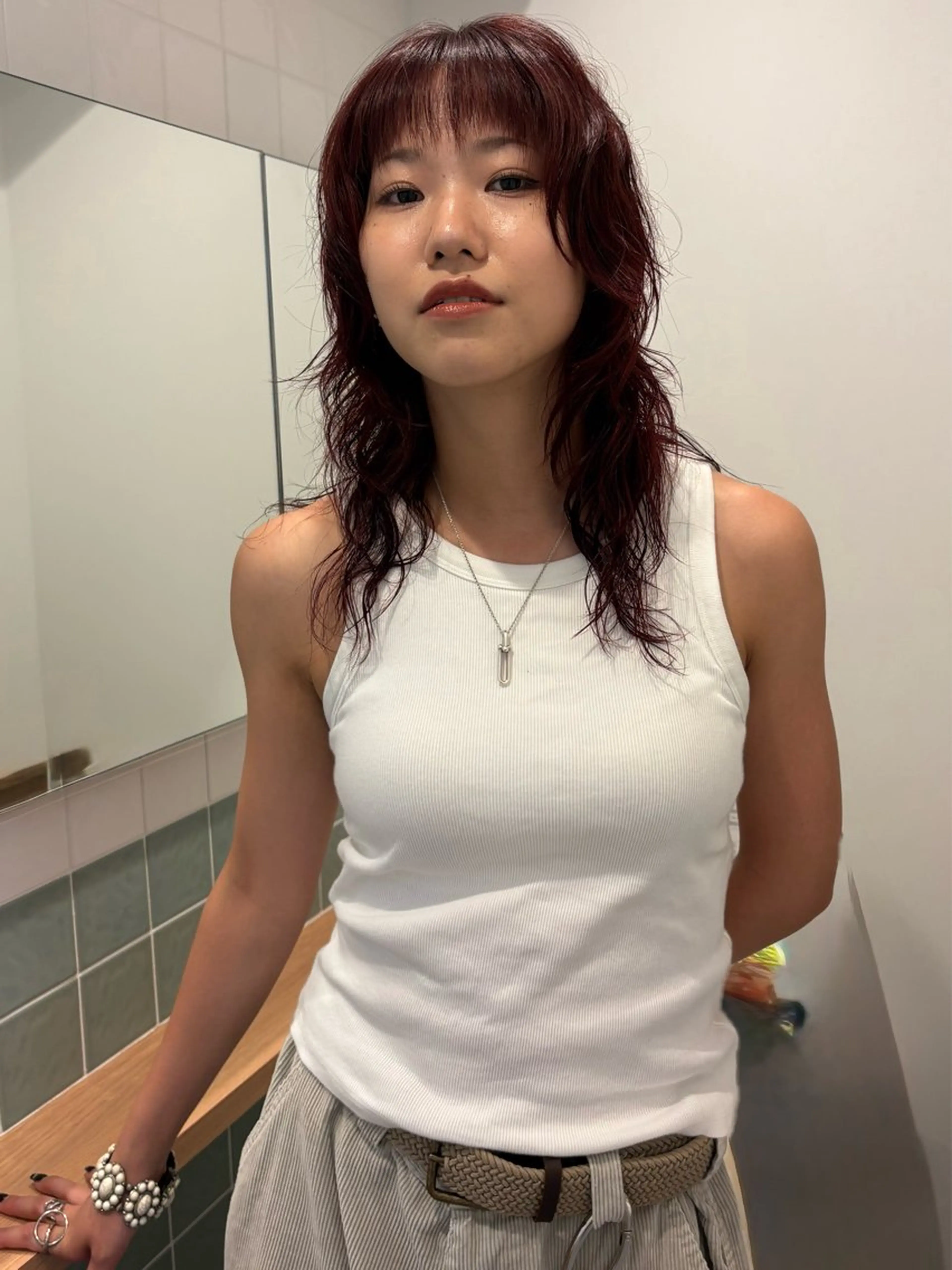 セミロング ヘアカラー ami /yuutenjiのヘアスタイル