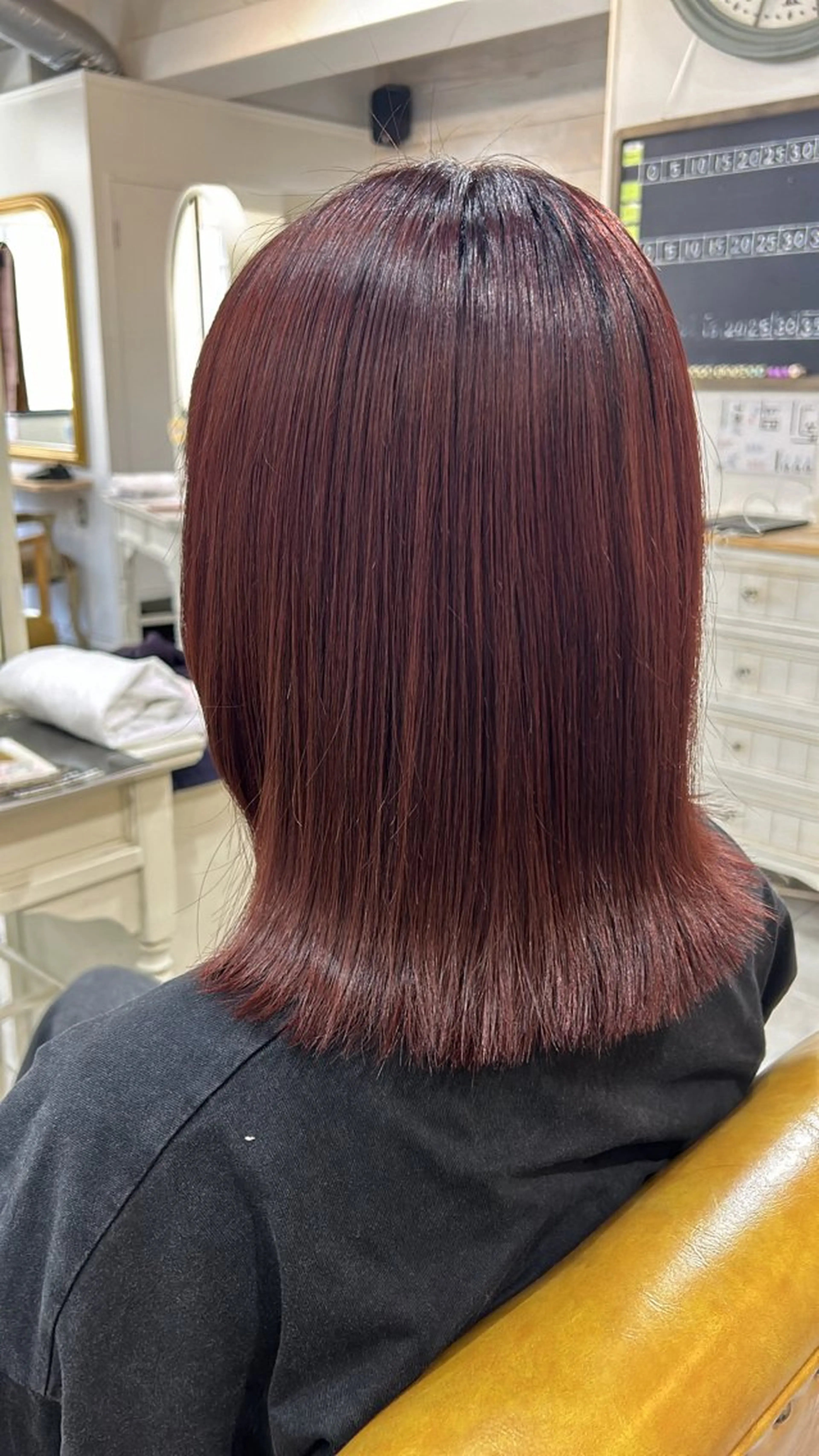 ミディアム カラー カット ヘアカラー トリートメント 🍟月舘りほ カラー/髪質改善🍟のヘアスタイル