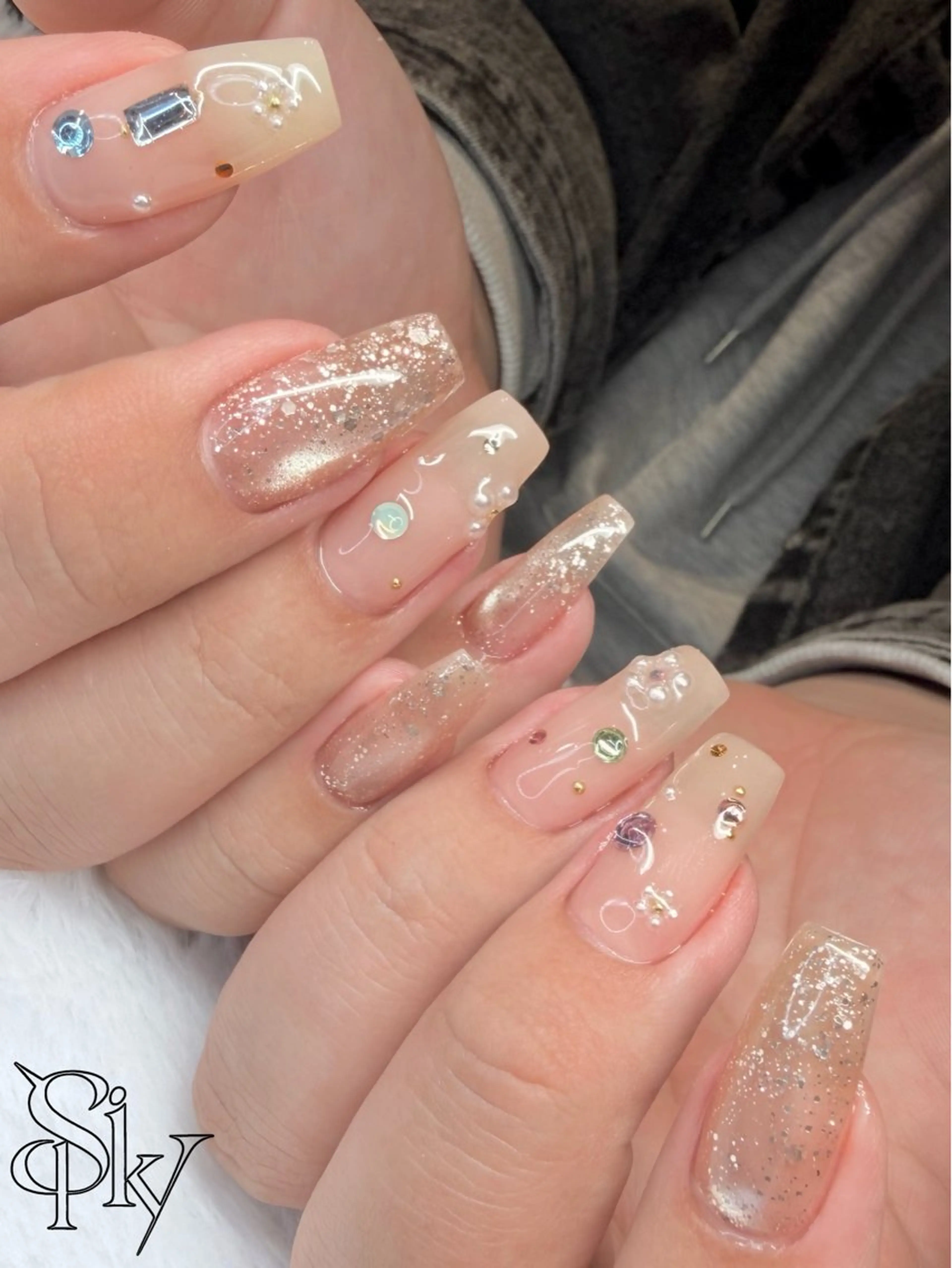 ネイル ハンドネイル Spiky とうげ ふうかのネイルデザイン