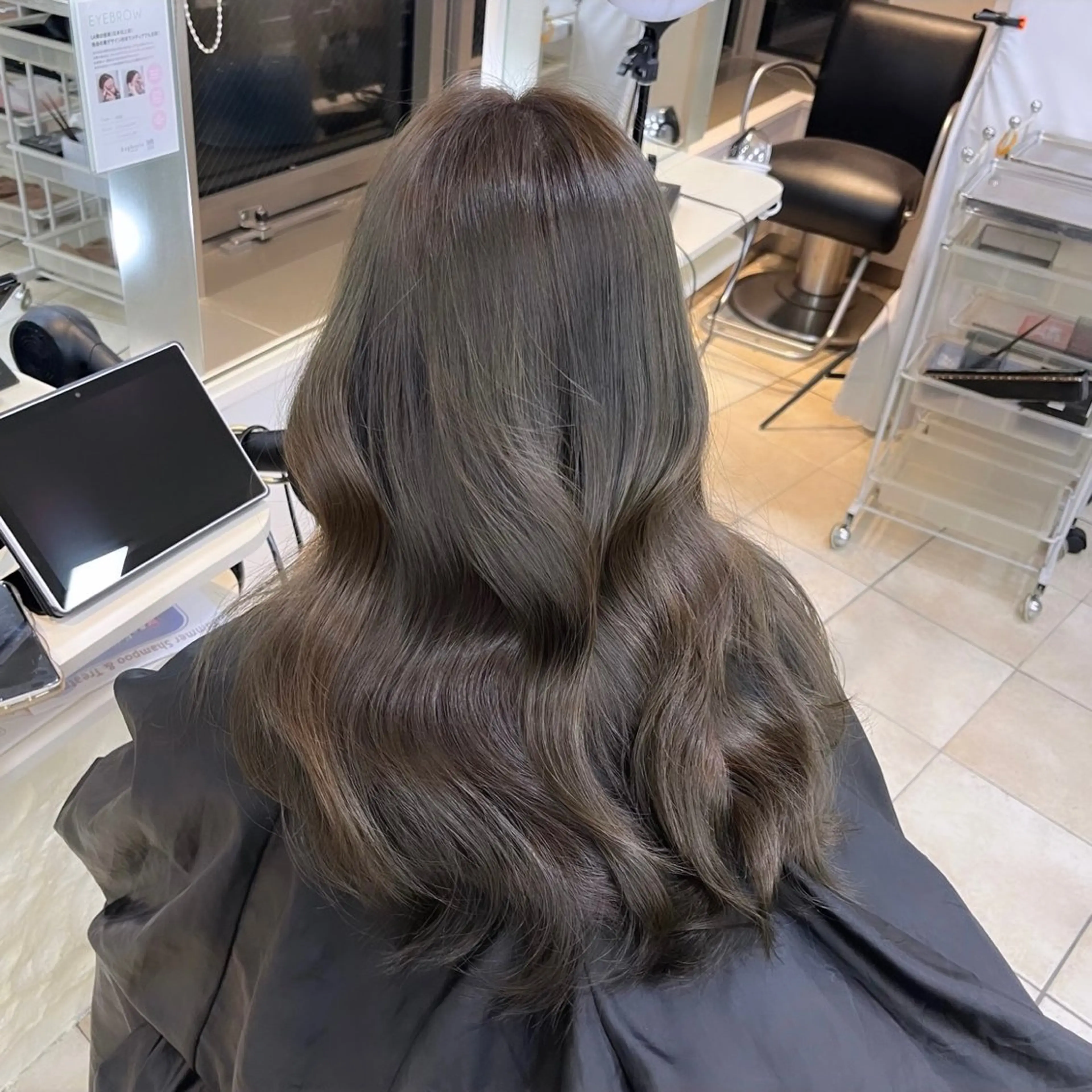 ロング カラー 透明感カラー ヘアカラー トリートメント 🐈‍⬛カチモリ/暖 色/𝐌𝐢𝐤𝐮のヘアスタイル