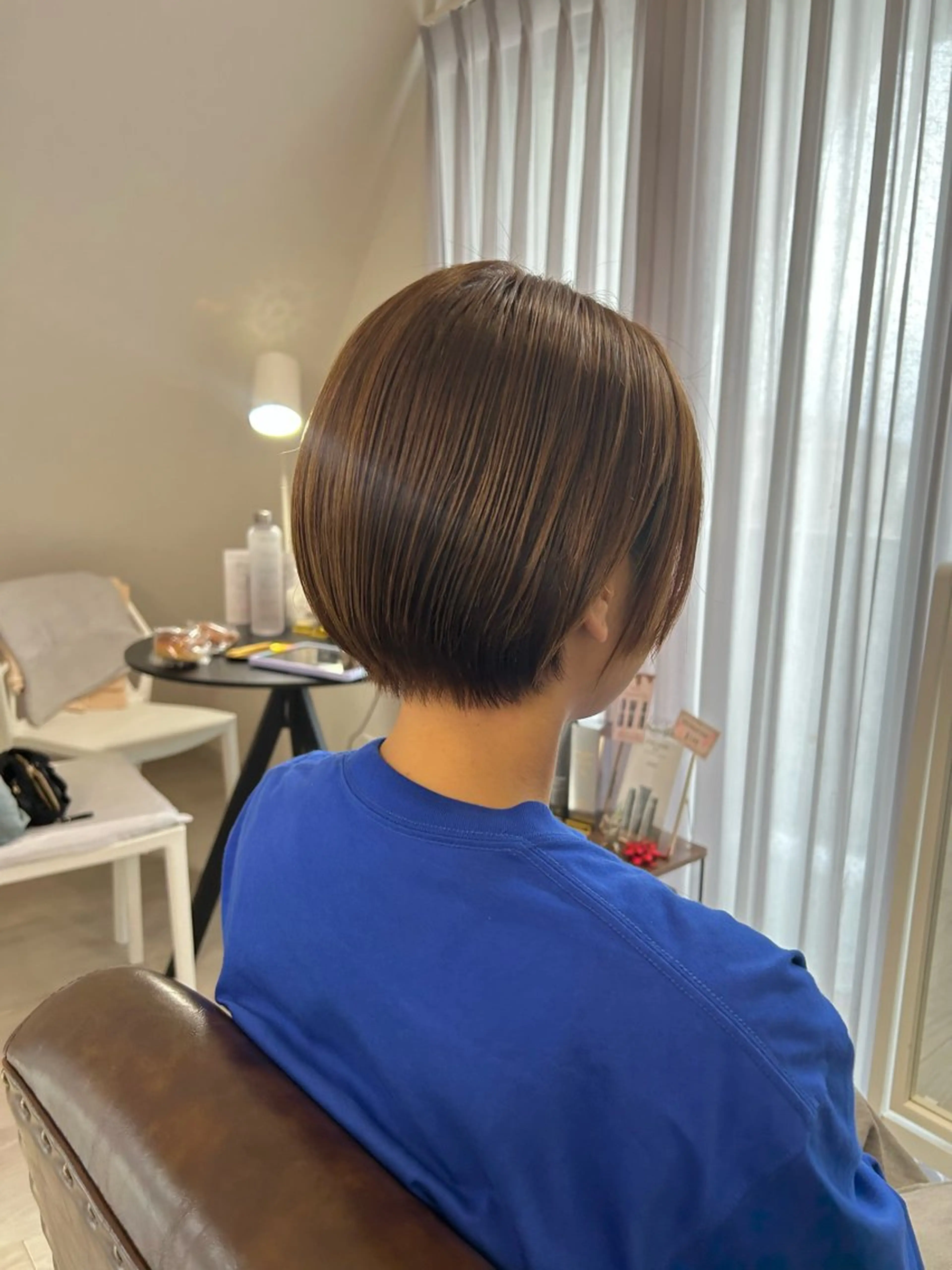 ショート 髪質改善 ショートヘア トリートメント カット 縮毛矯正 トリートメント 新都心個室サロン/ 古波蔵美奈のヘアスタイル