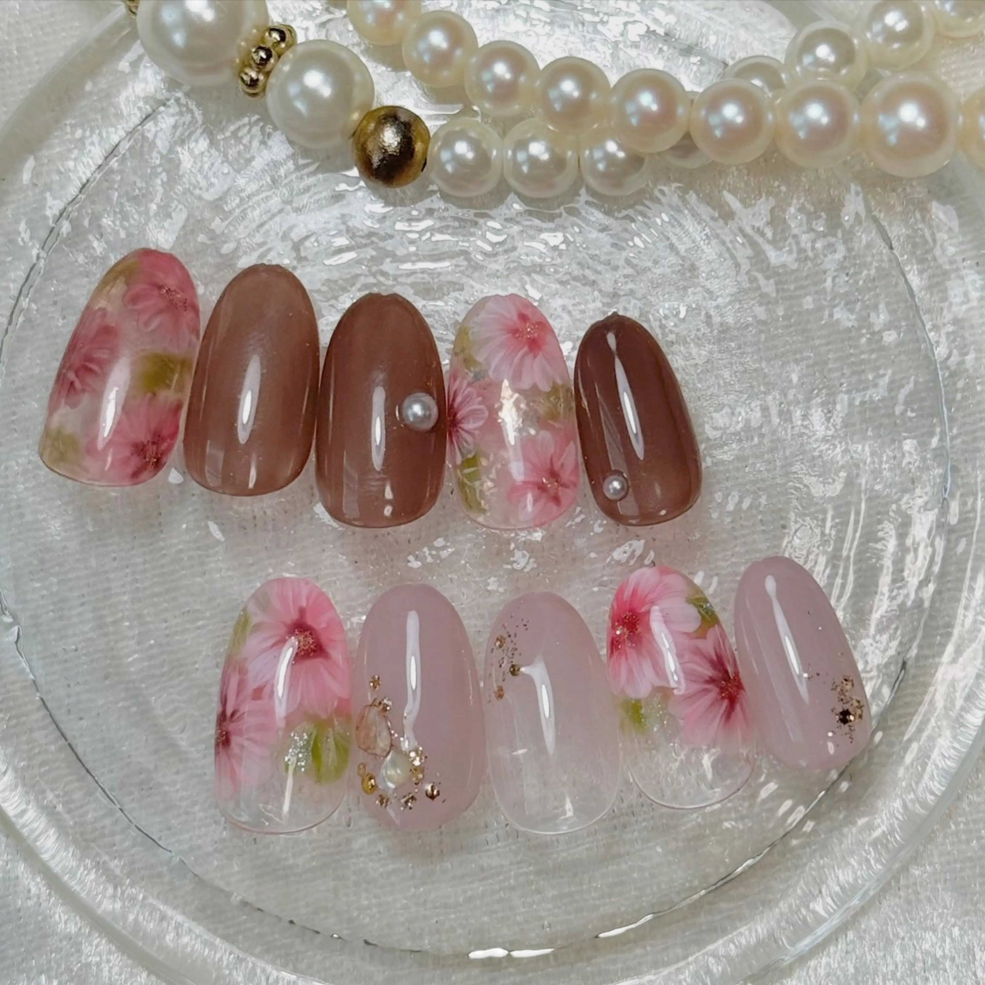 ネイル フラワーネイル ハンドネイル Hana_ Rieのネイルデザイン