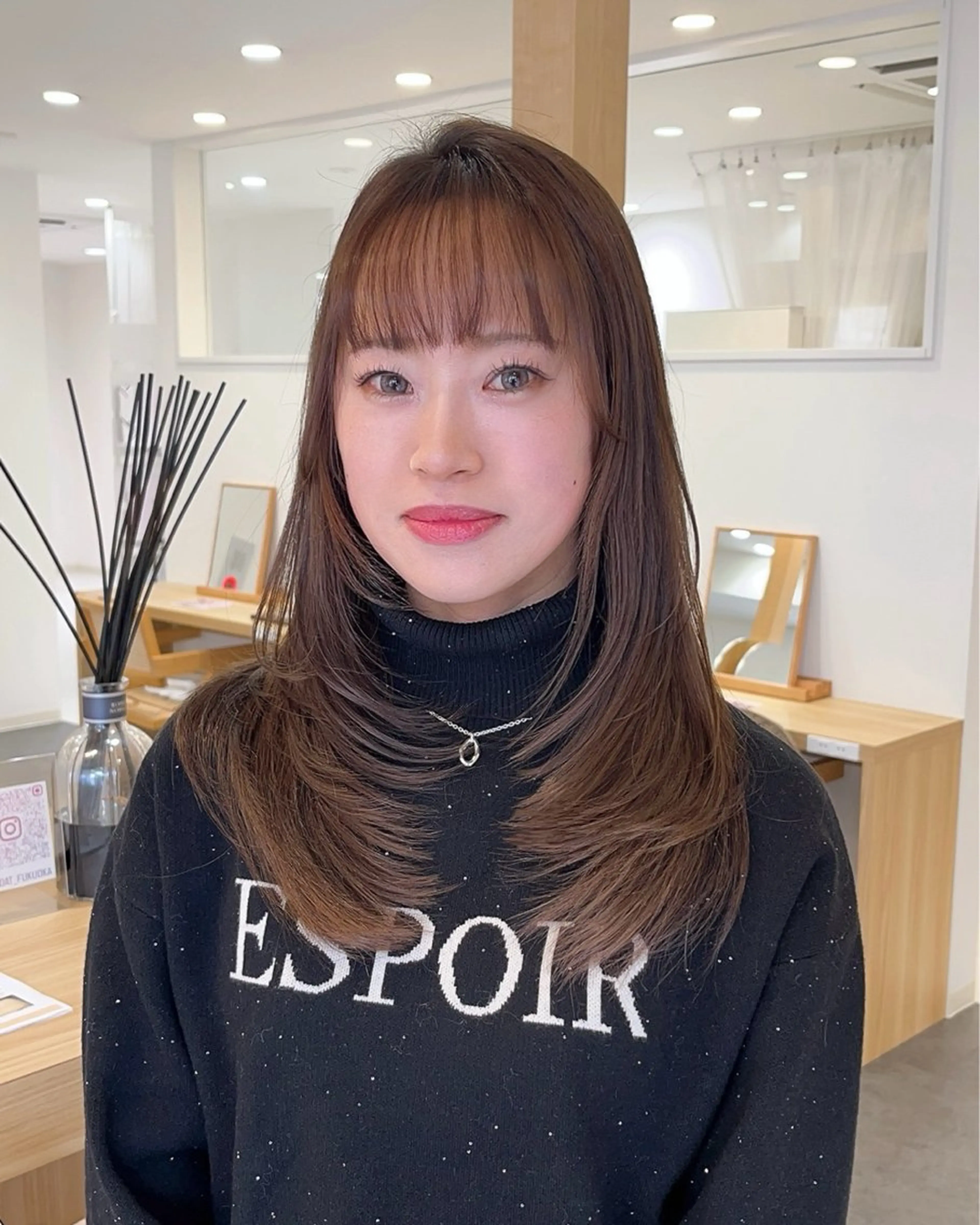 ロング カラー MIZUKI🫧ྀི 韓国ヘアAFLOATのヘアスタイル