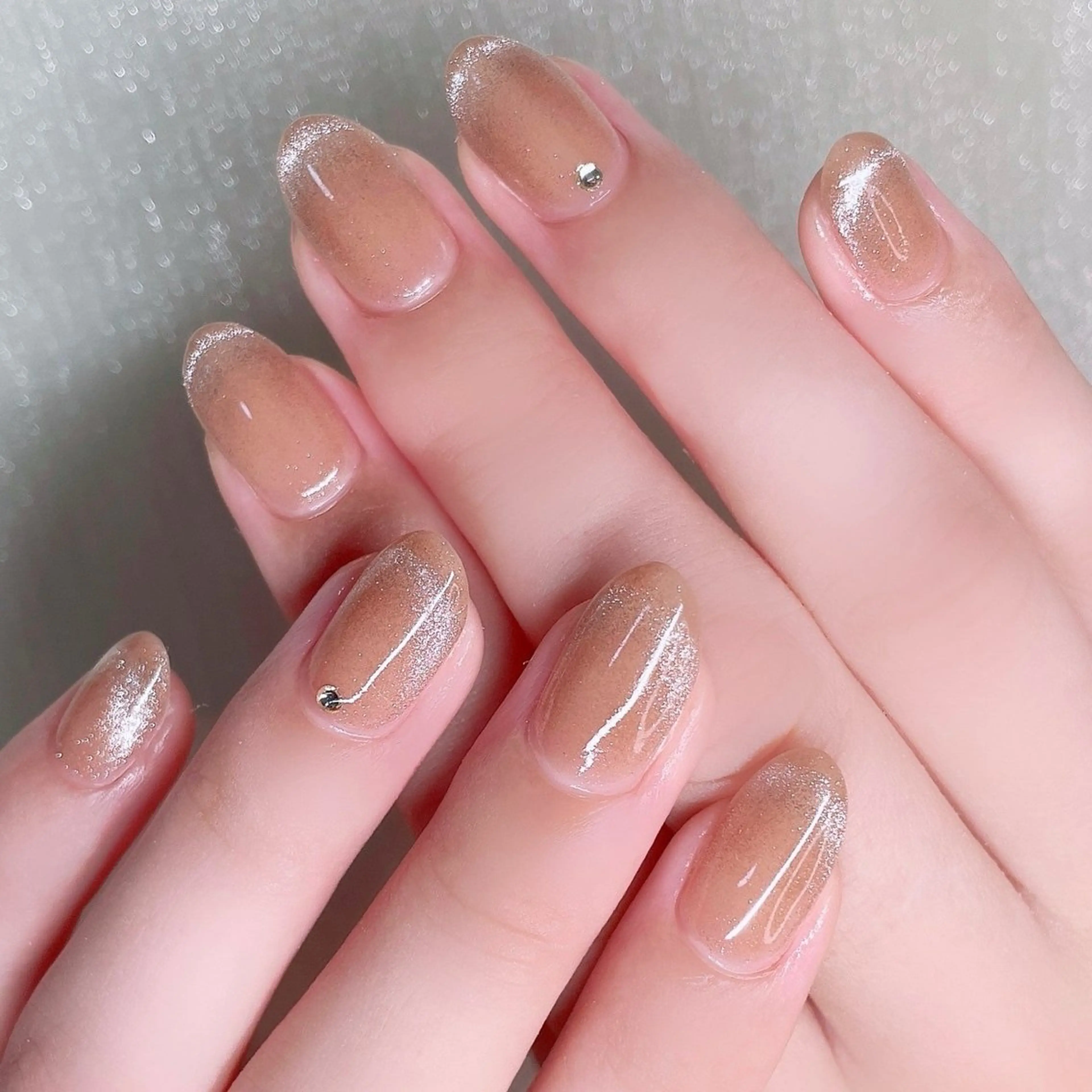 ネイル フレンチネイル ストーンネイル ハンドネイル Nailist suzuのネイルデザイン