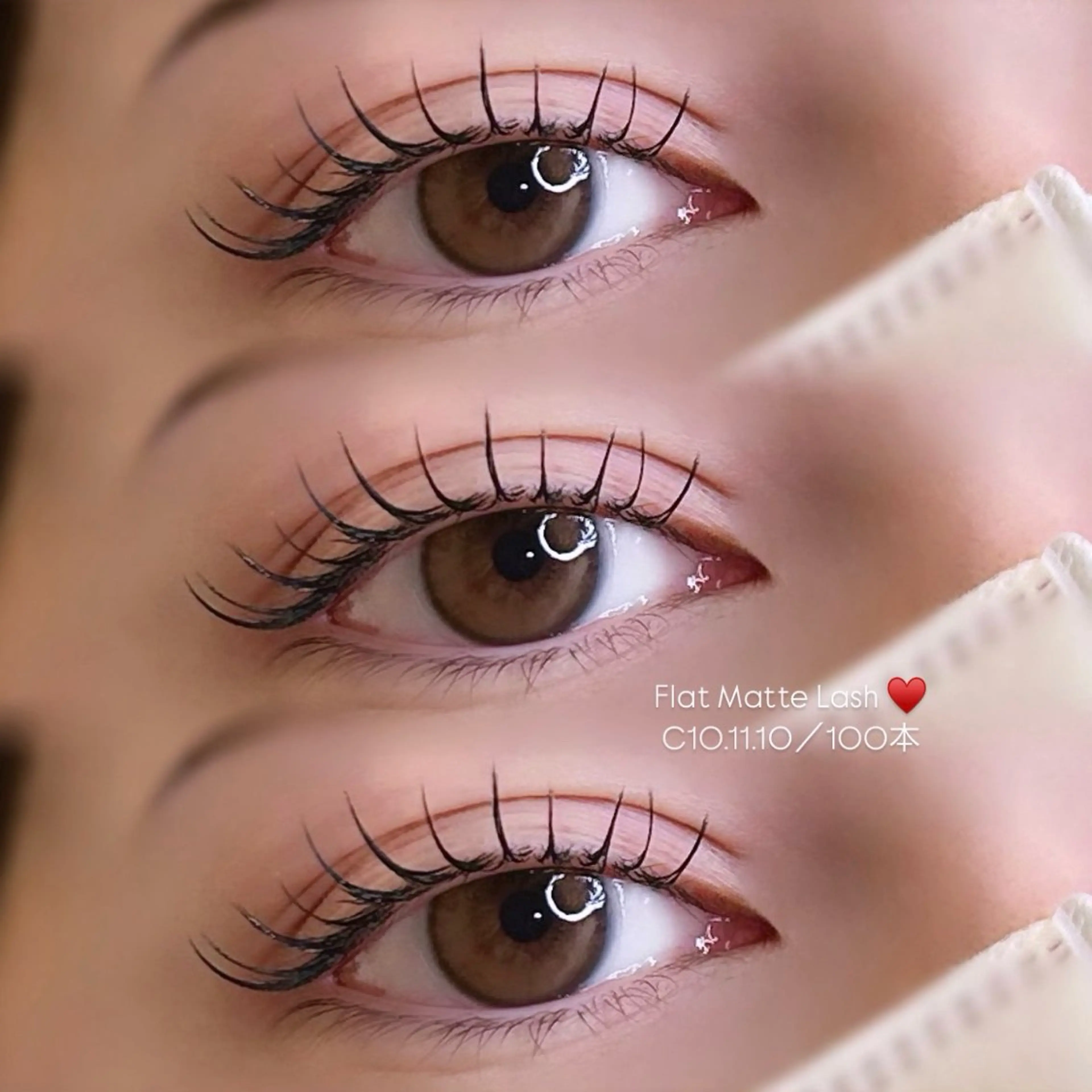 マツエク・マツパ フラットラッシュ kurumi🍒◝✩ /amii新宿のマツエク・マツパデザイン