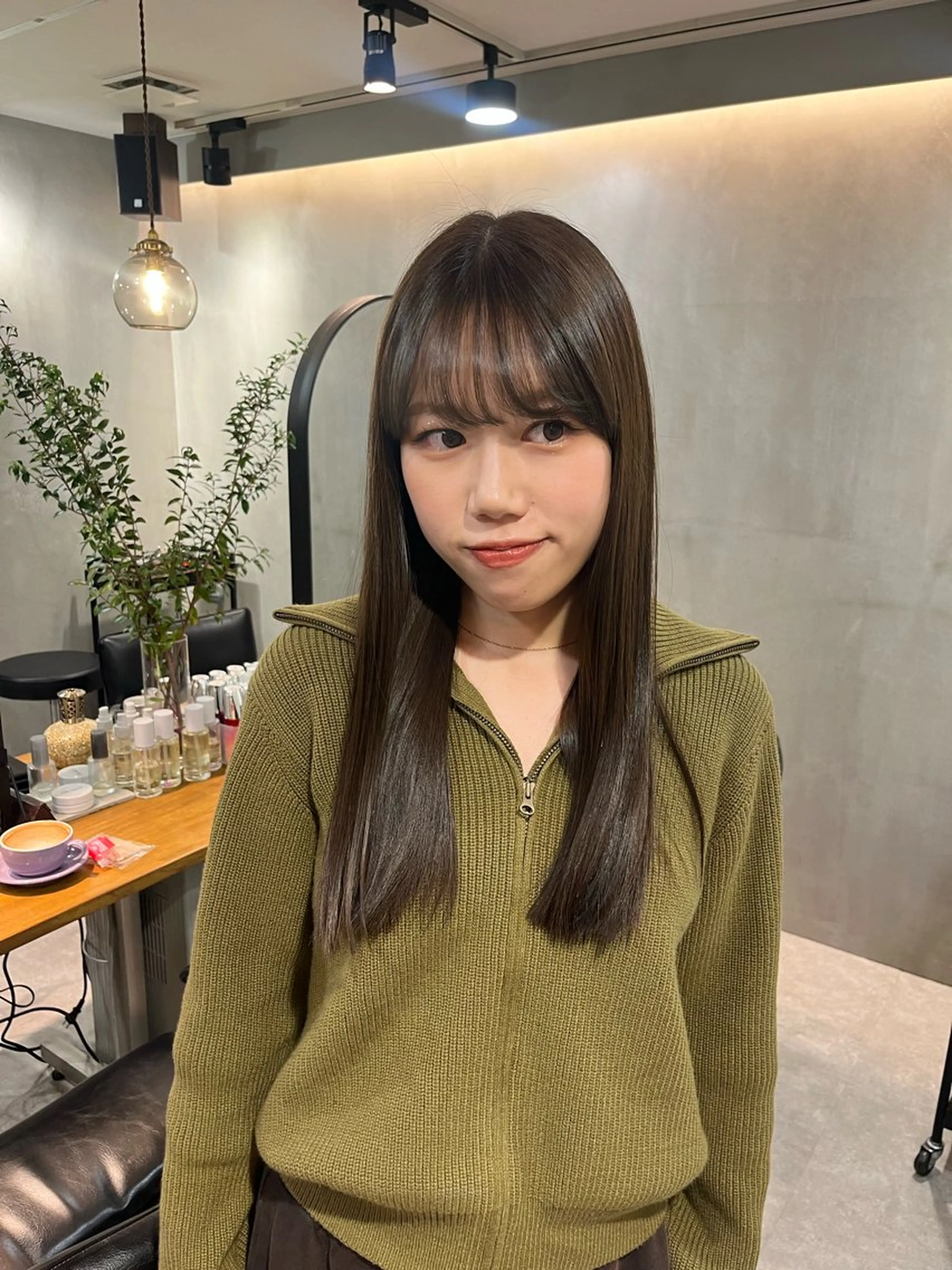 ロング ヘアカラー トリートメント 🤎透明感ツヤカラー Chinatsu🤎のヘアスタイル