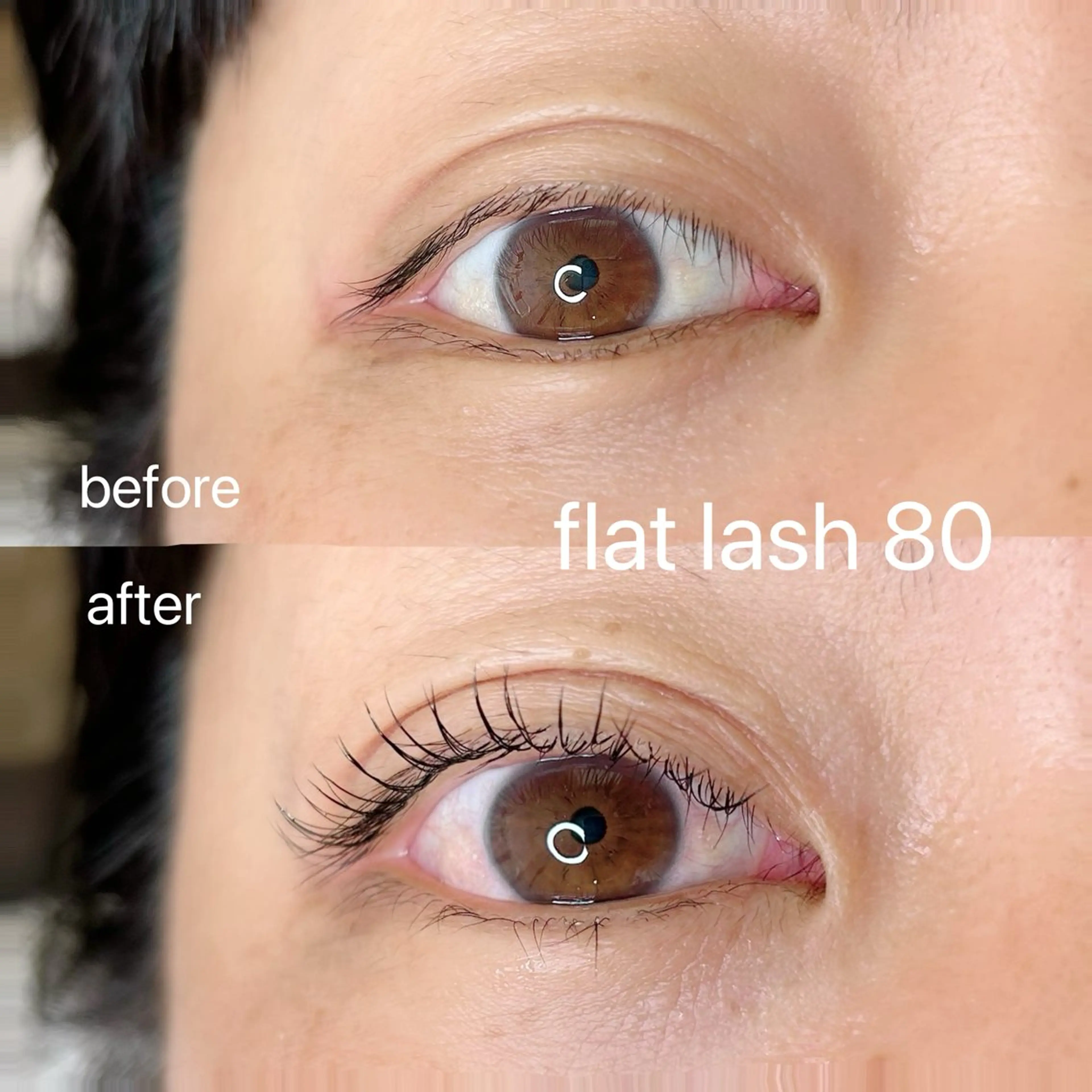 マツエク・マツパ Cカール フラットラッシュ ナチュラル マツエク elua eyelashの眉毛・アイブロウイメージ