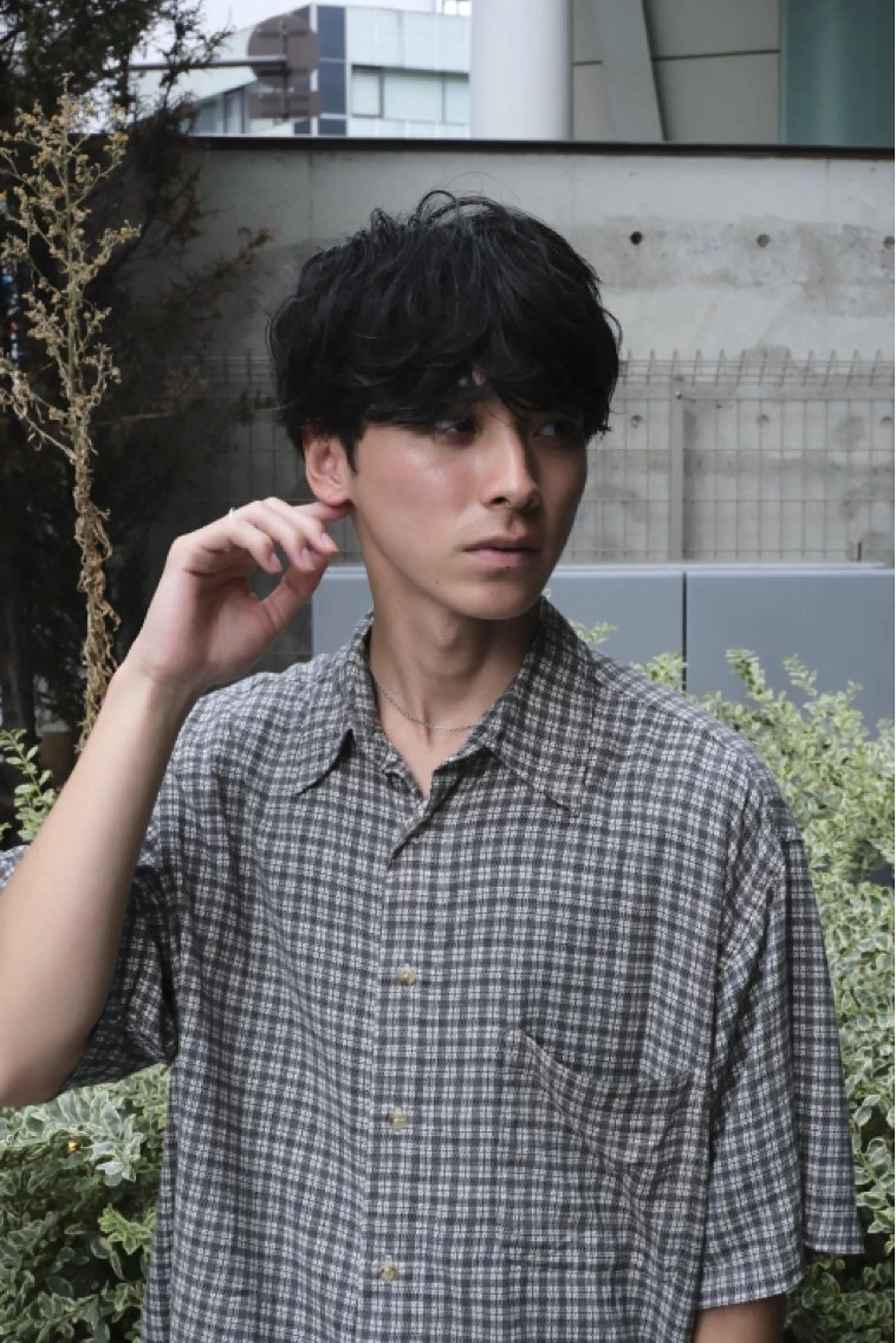 メンズ シャドウパーマ No.1うえちりくのヘアスタイル