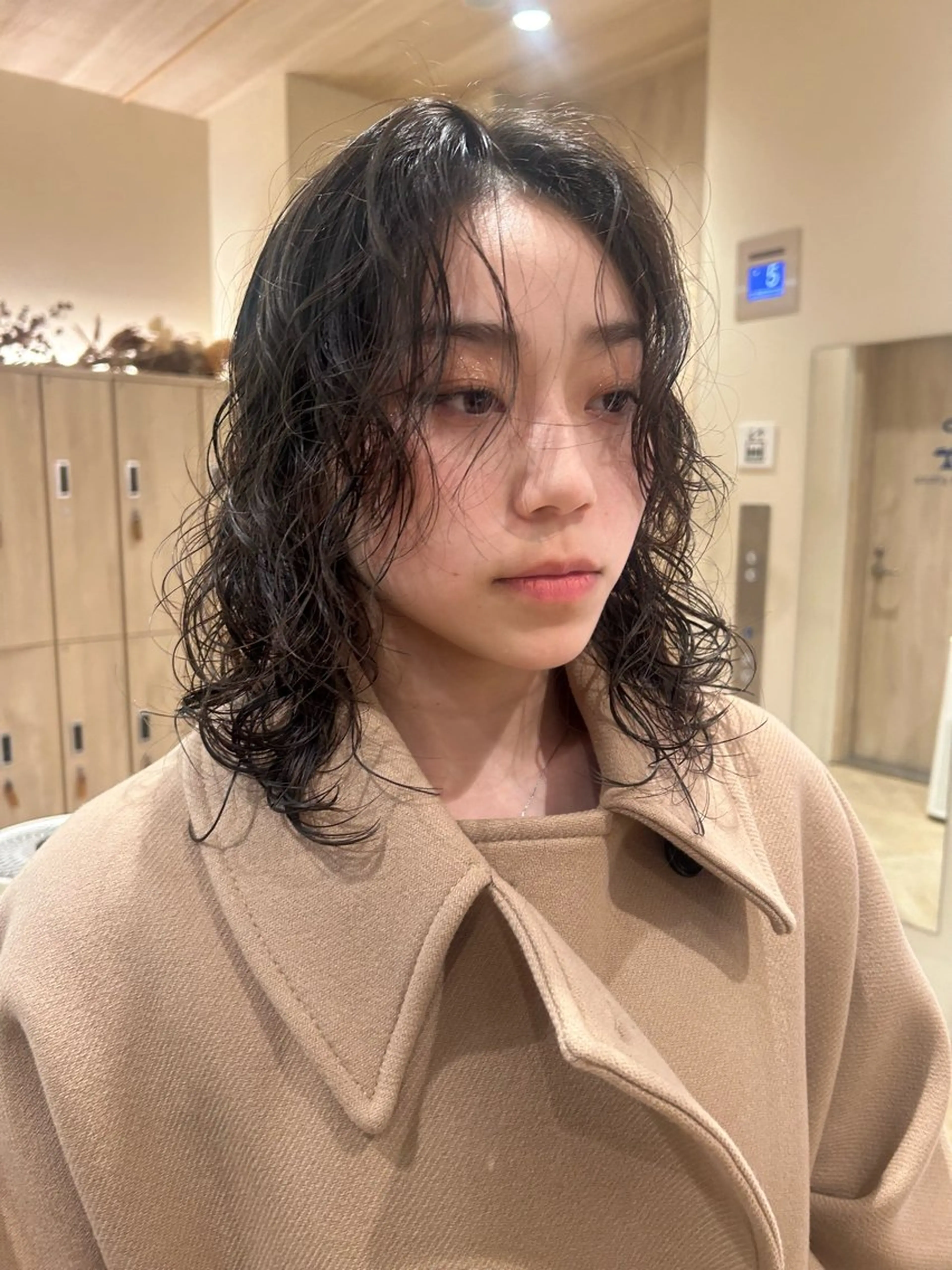 ミディアム パーマ ボブ・レイヤー ・パーマ【iri】のヘアスタイル