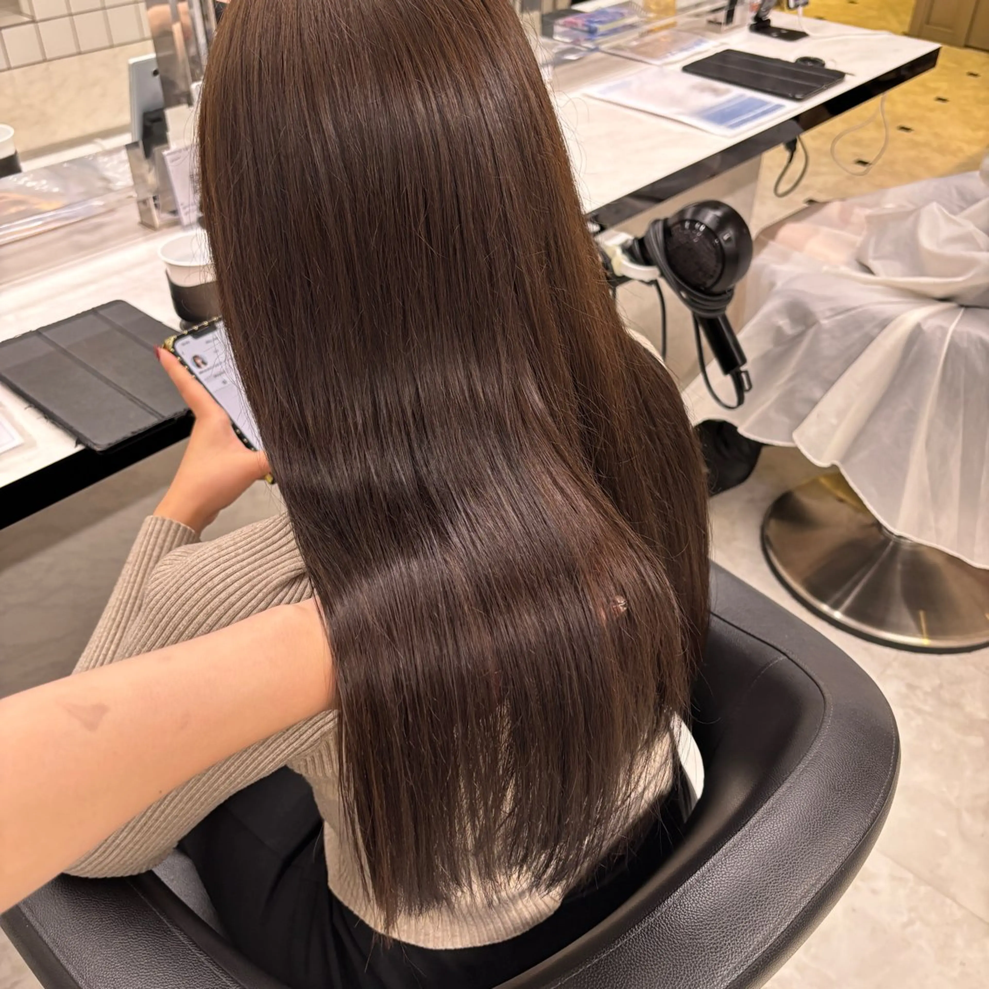 ロング カラー ブリーチ ダブルカラー 💙ハイトーン韓国風 色白ヘア💙manaのヘアスタイル