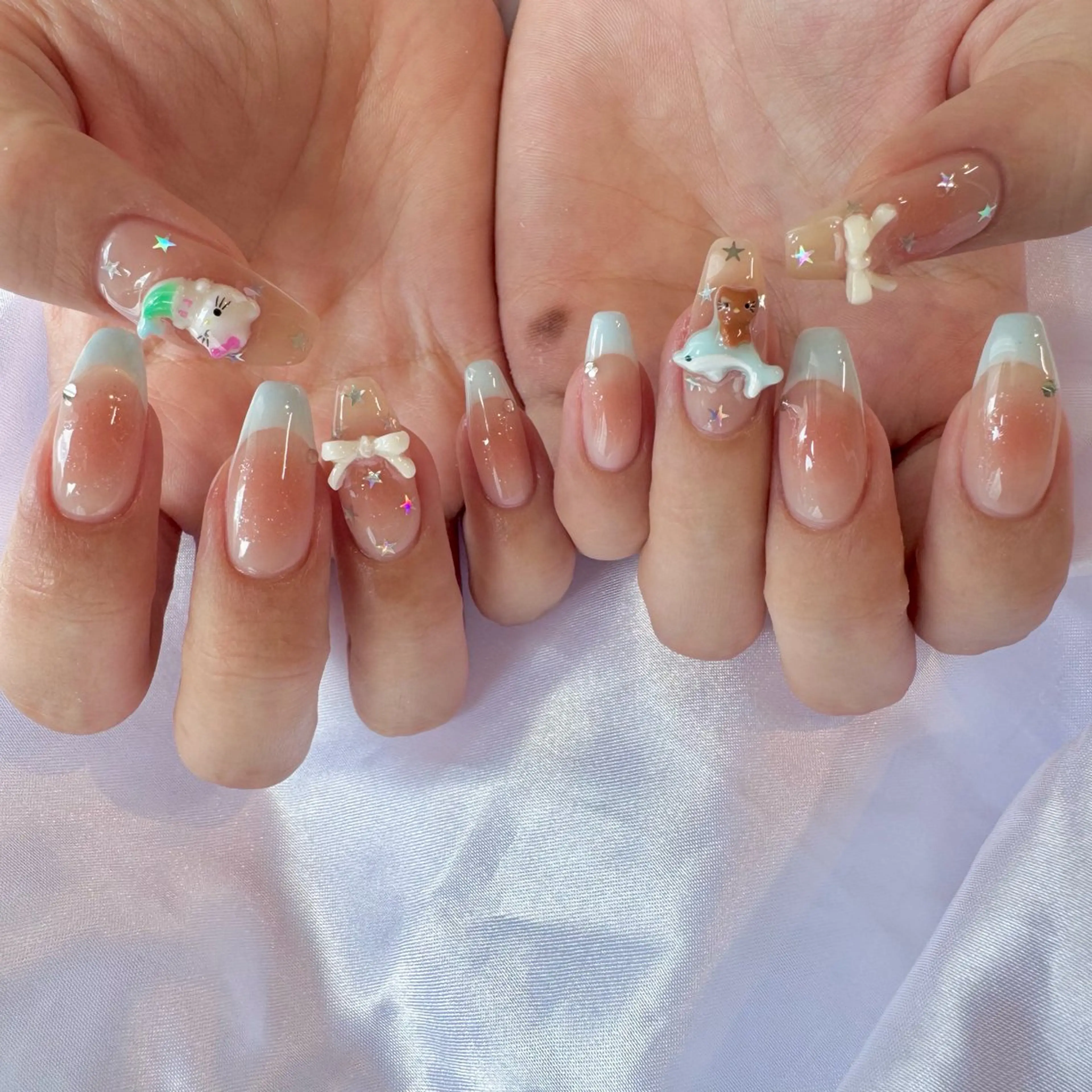 ネイル 夏ネイル ハンドネイル nail salon e'mu💐のネイルデザイン