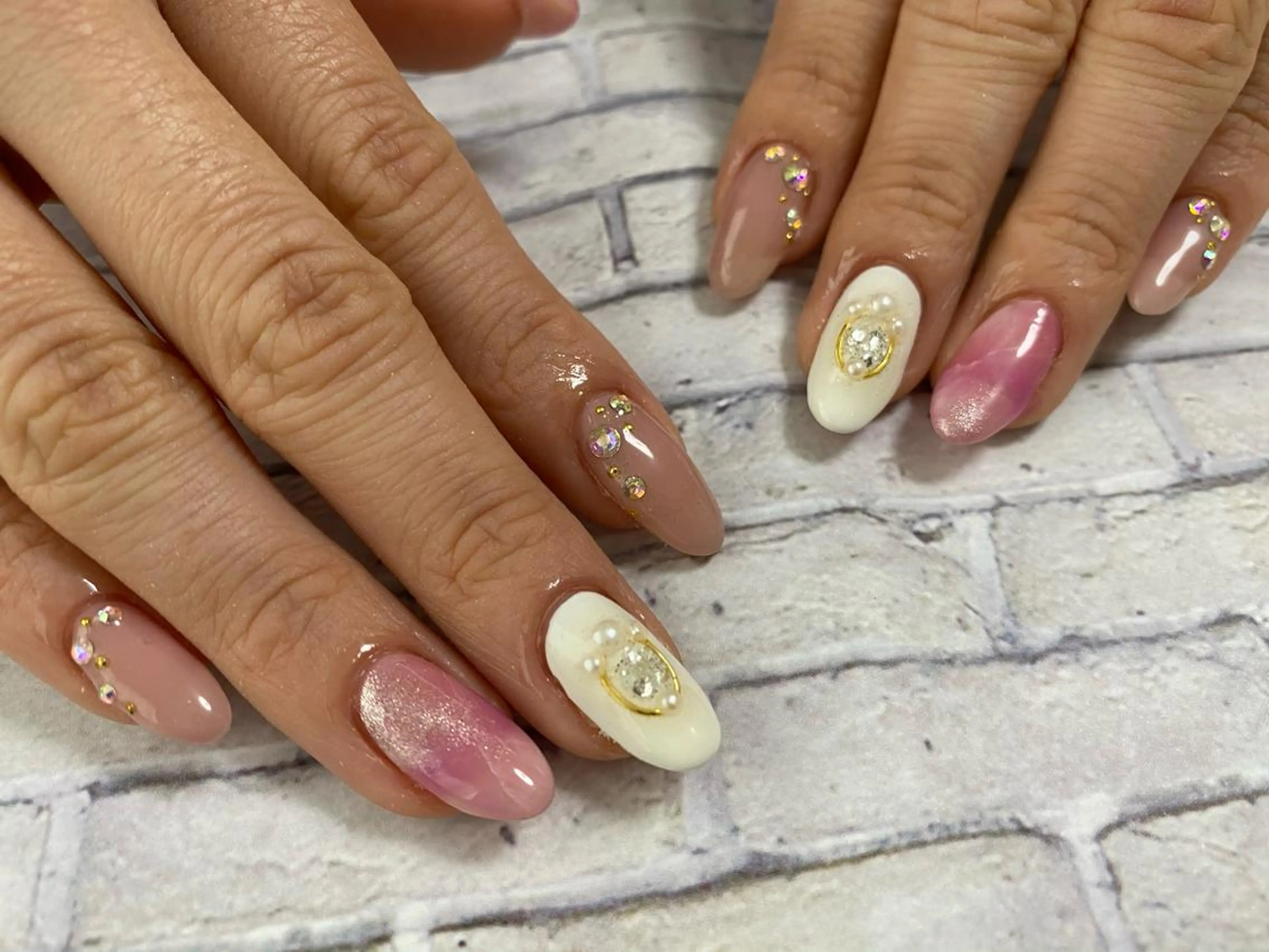 ネイル ハンドネイル Mana‪ ‪·͜· ❤︎‬のネイルデザイン