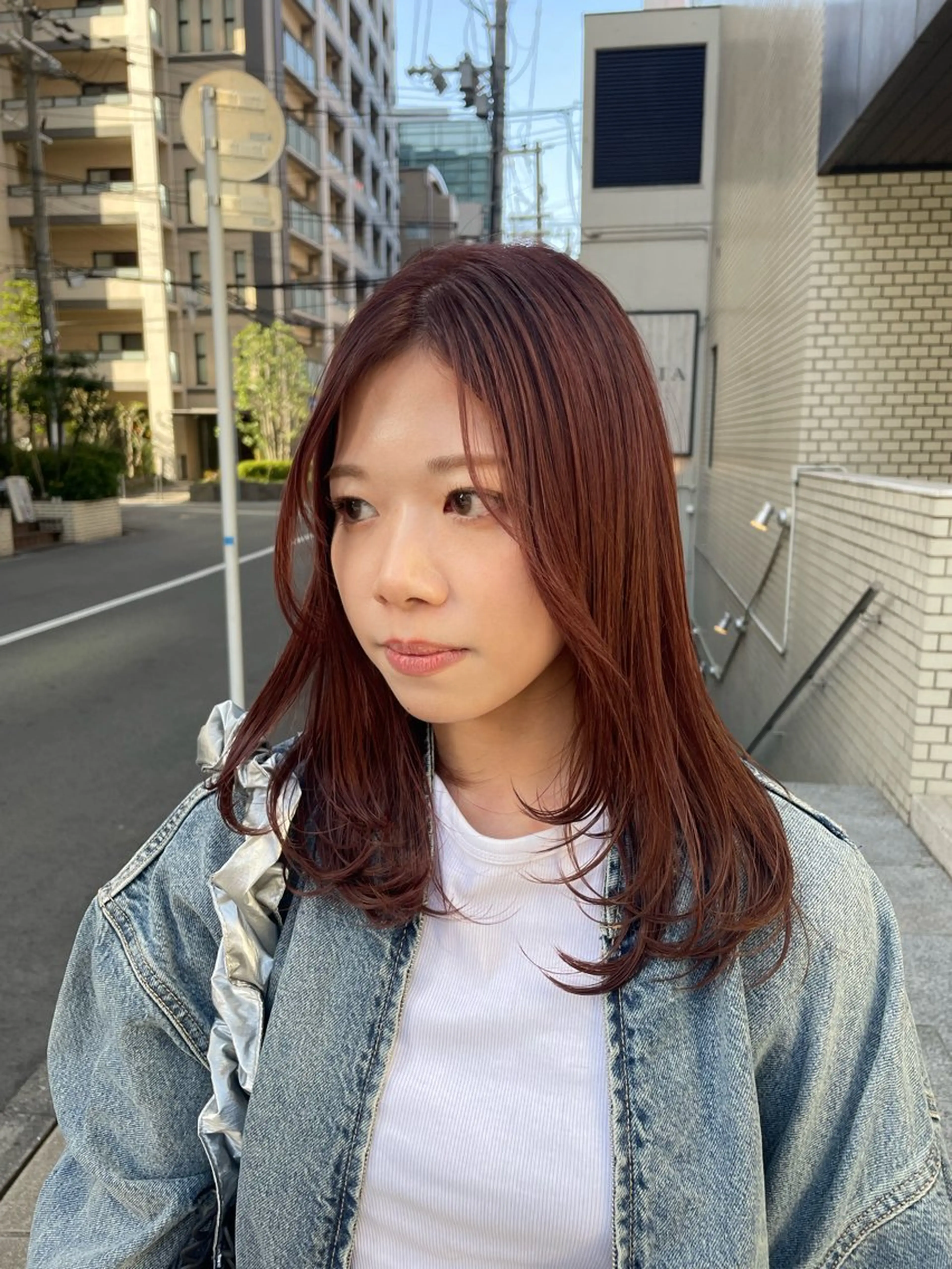 セミロング カラー ヘアアレンジ カット ERINA/レイヤー /梅田のヘアスタイル