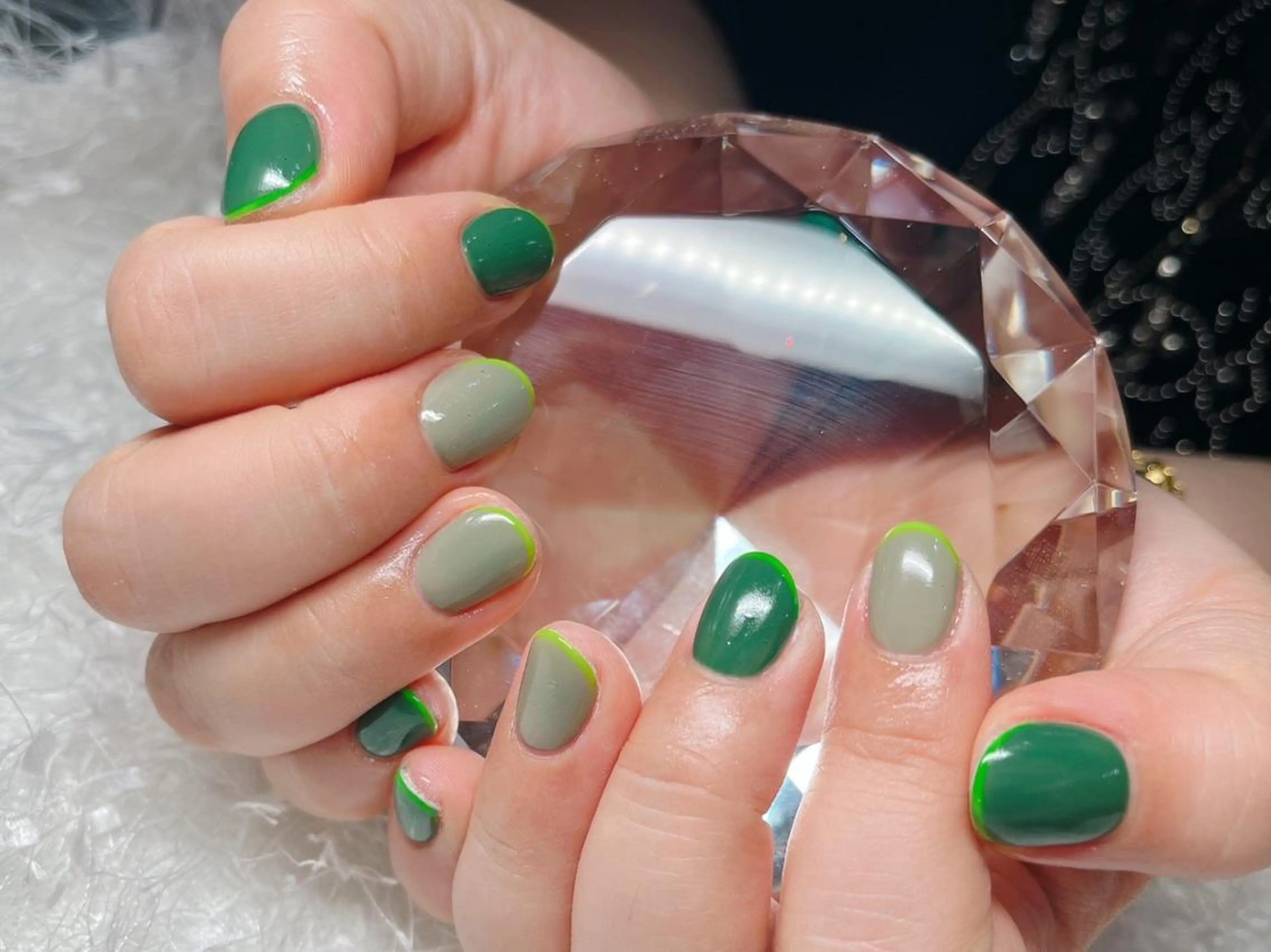 ネイル 長さ出し フレンチネイル ジェルネイル グラデーション 韓国ネイル ハンドネイル Nail&eye Belire 新宿のネイルデザイン
