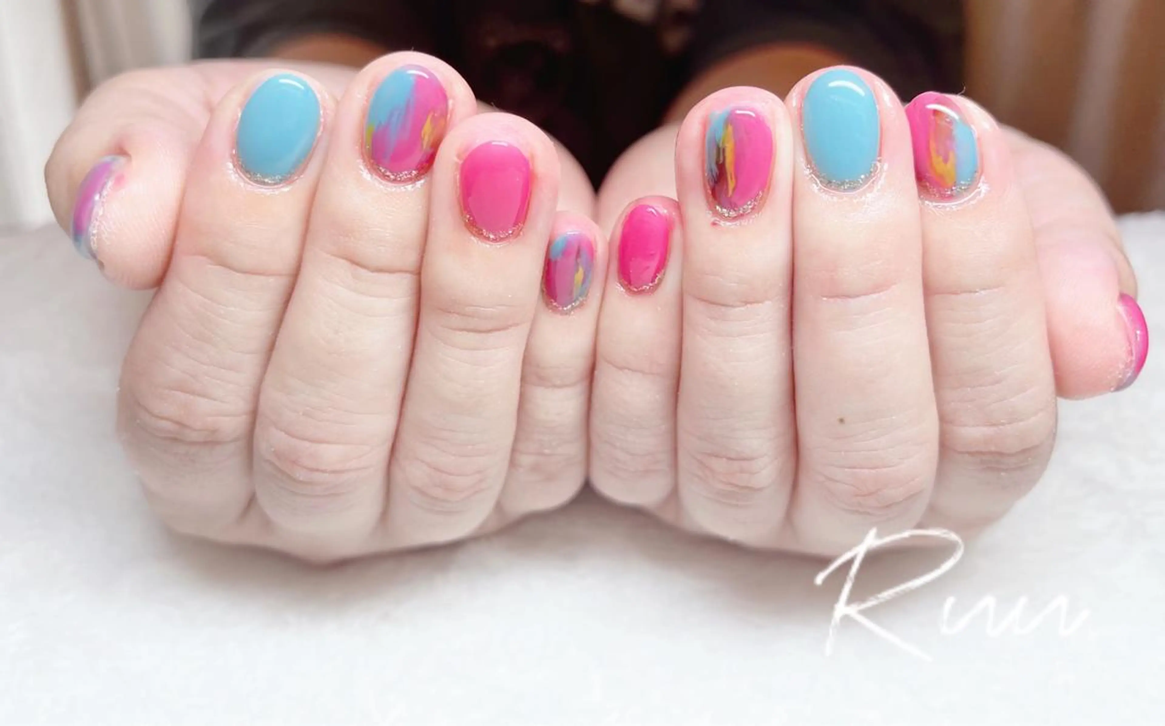 ネイル アートネイル フットネイル フレンチネイル キラキラネイル 韓国ネイル Nail salon Ruuのネイルデザイン