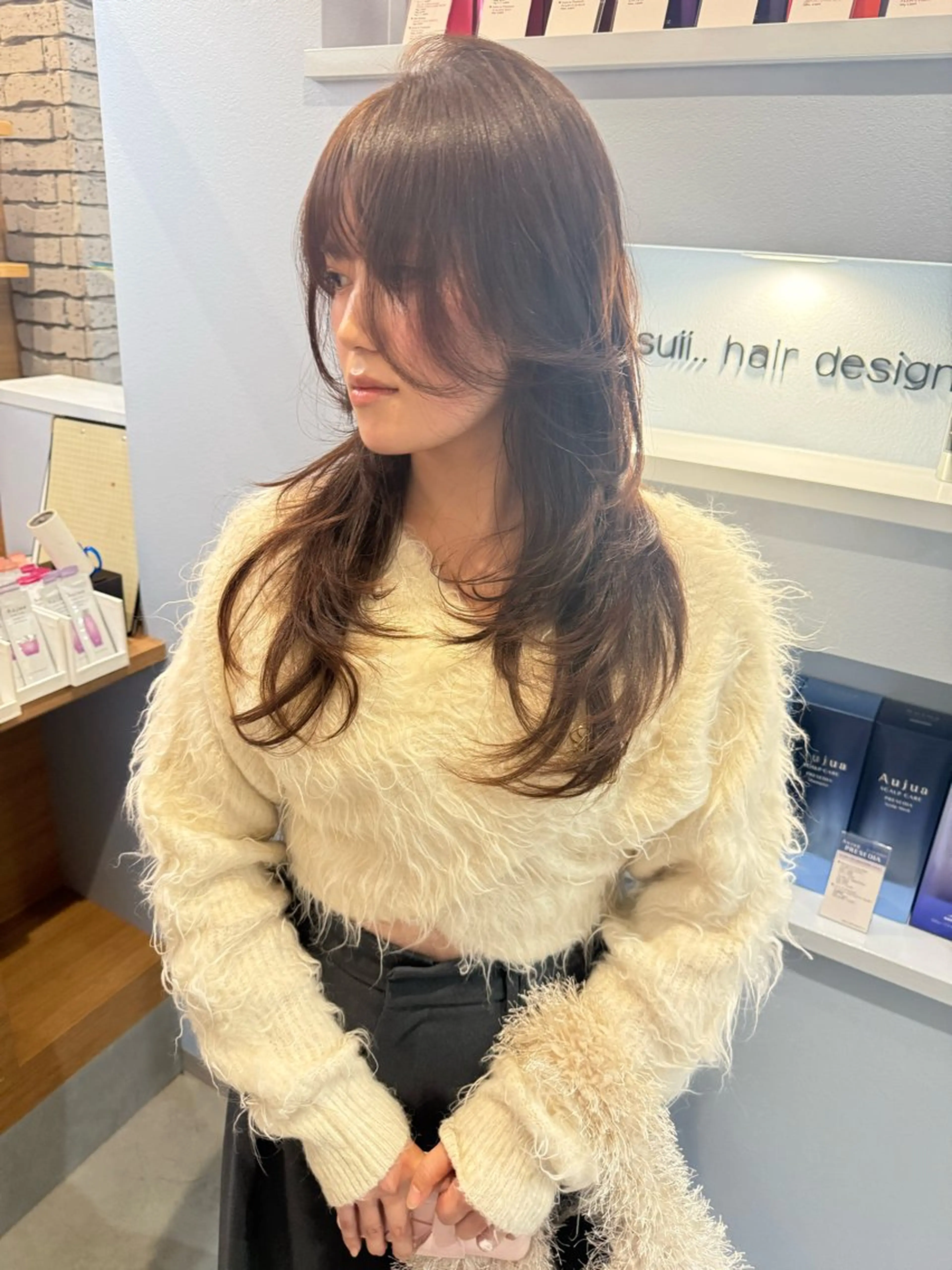 ロング ショートボブ ボブ 髪質改善 韓国風ヘア レイヤーカット カット ヘアカラー トリートメント suii..hair designのヘアスタイル