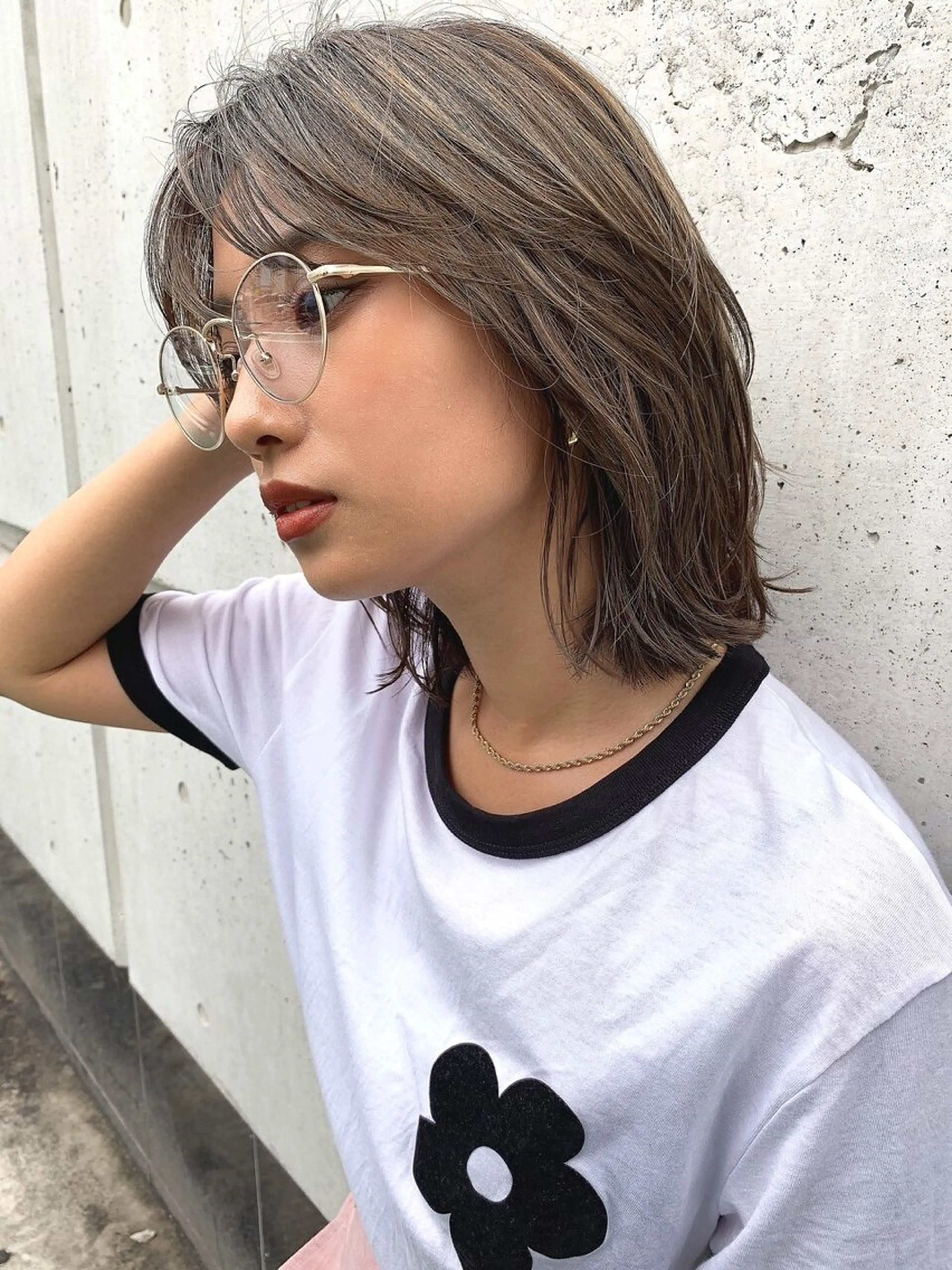 ミディアム カラー marfe天王寺 髪質改善/メンズのヘアスタイル