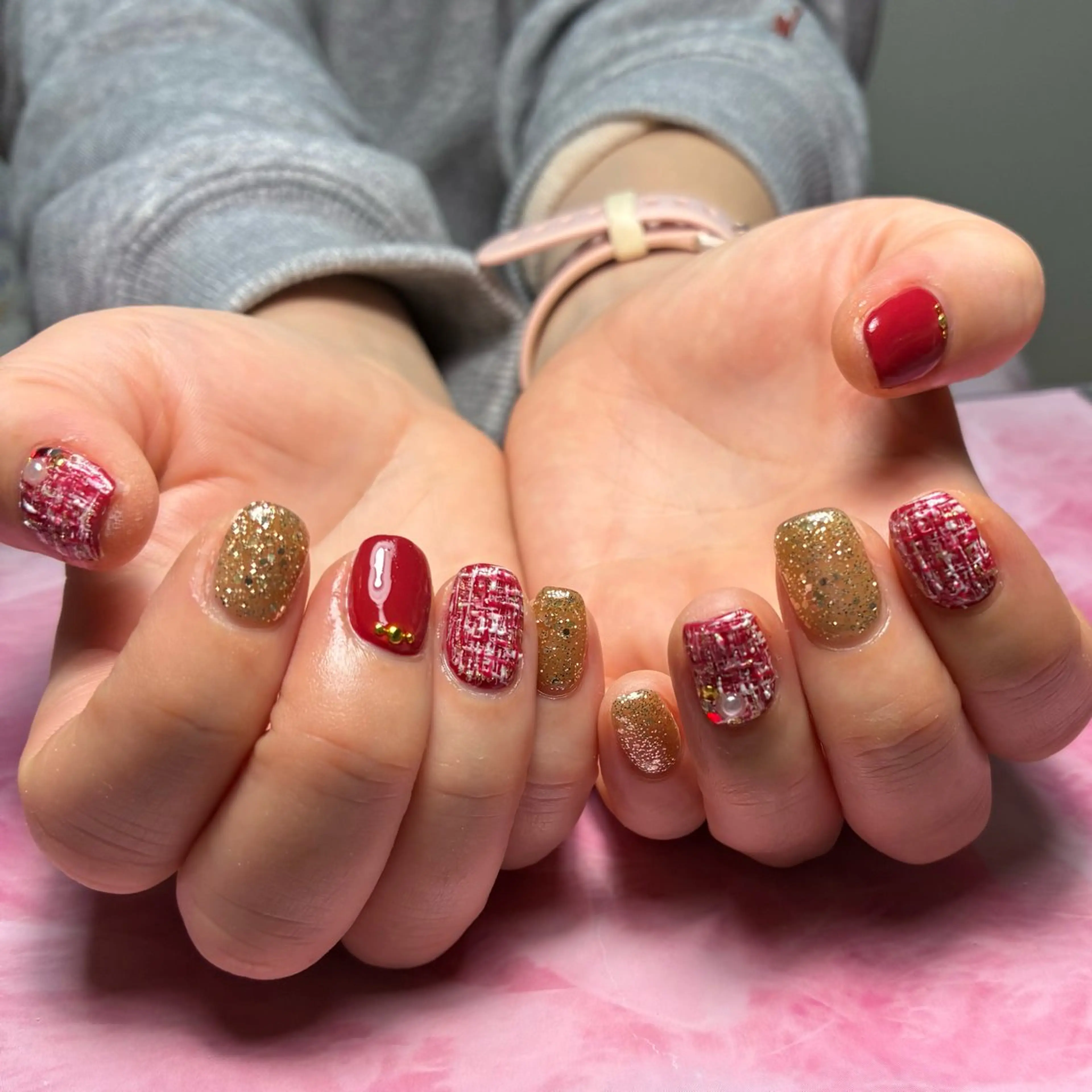 ショート ハンドネイル hs nail salonのネイルデザイン