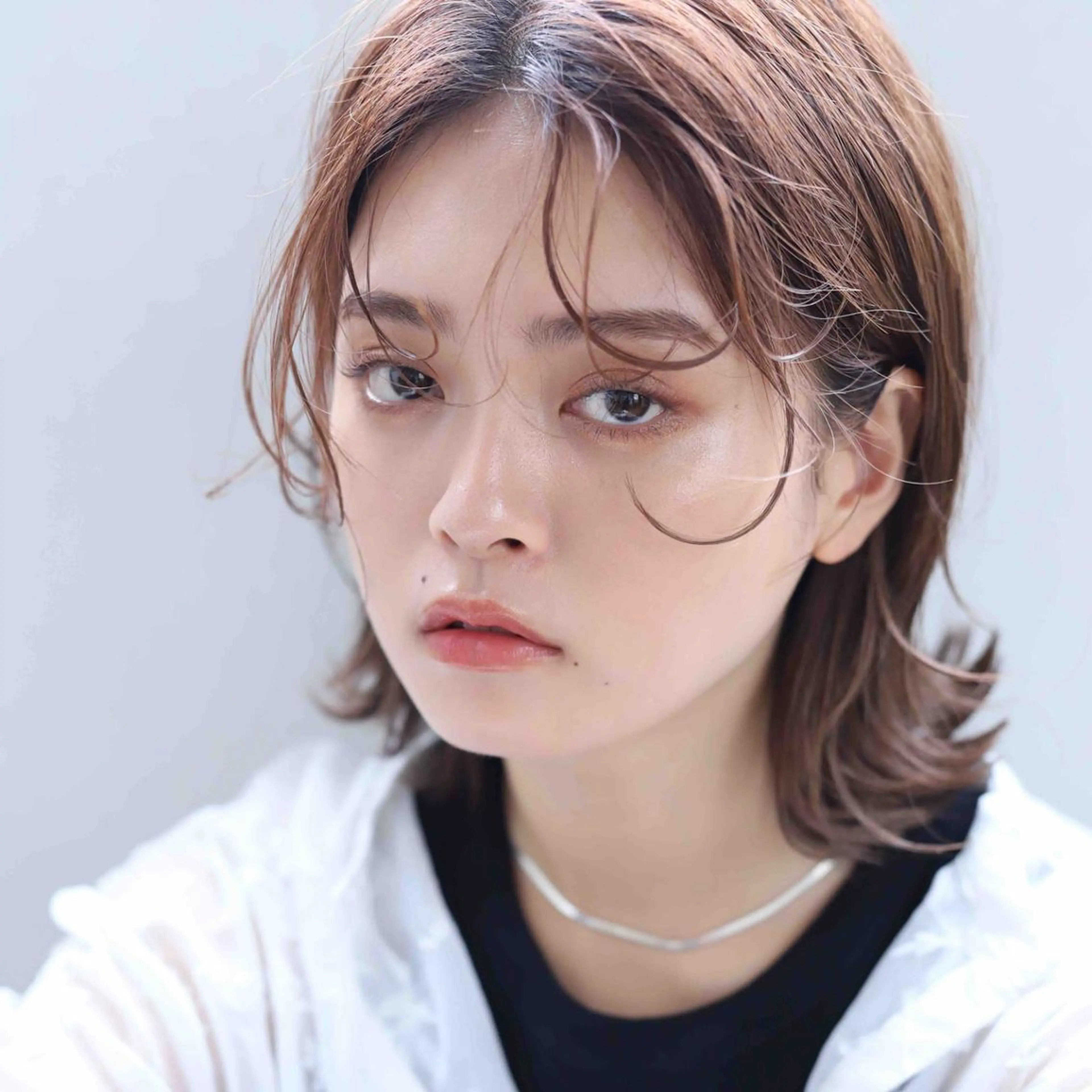 ミディアム カラー カット ヘアカラー トリートメント ROW 札幌のヘアスタイル