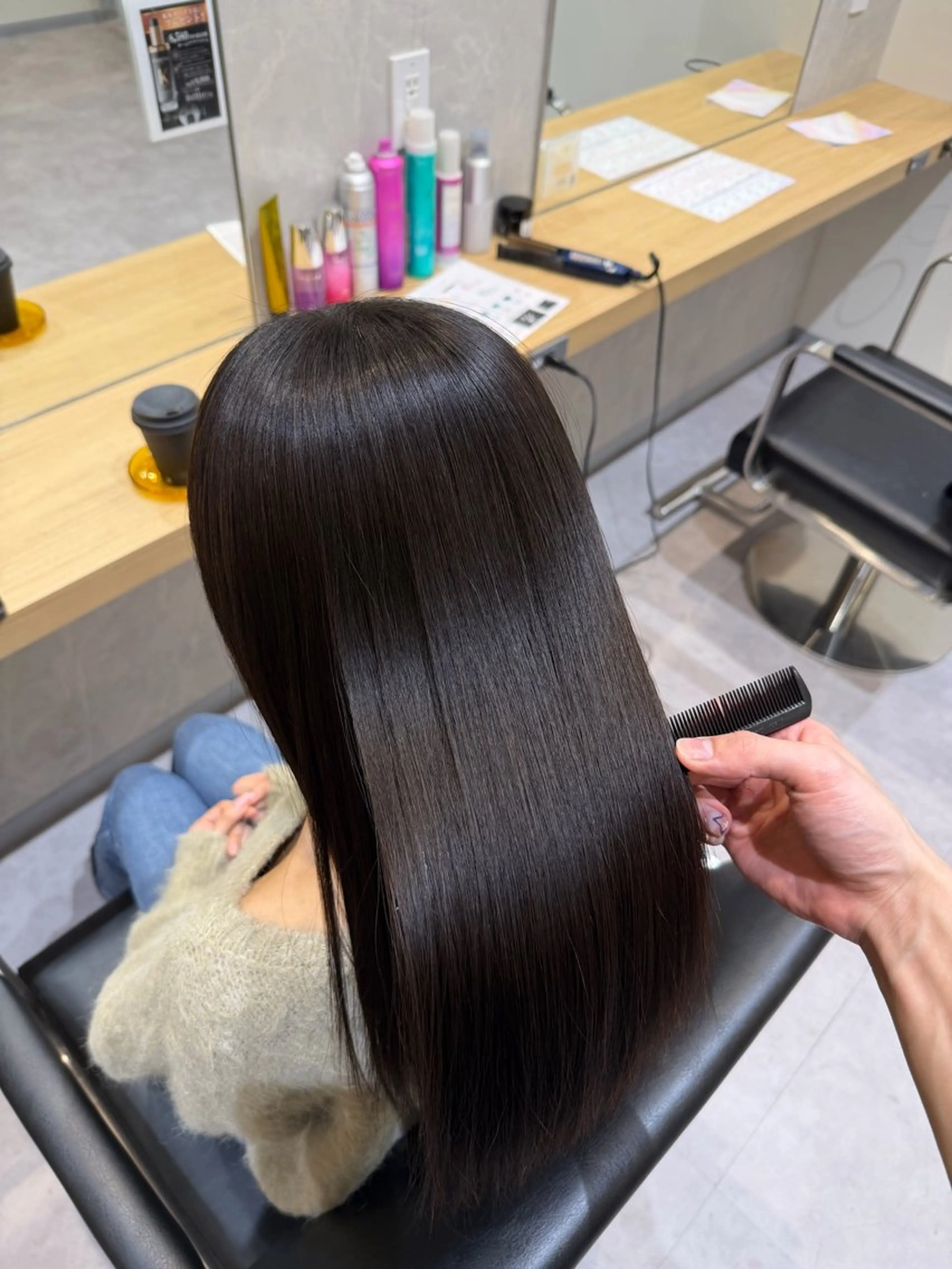 ロング 縮毛矯正 縮毛矯正 トリートメント メンズカットモデル/ 栄 伊藤 翔哉のヘアスタイル