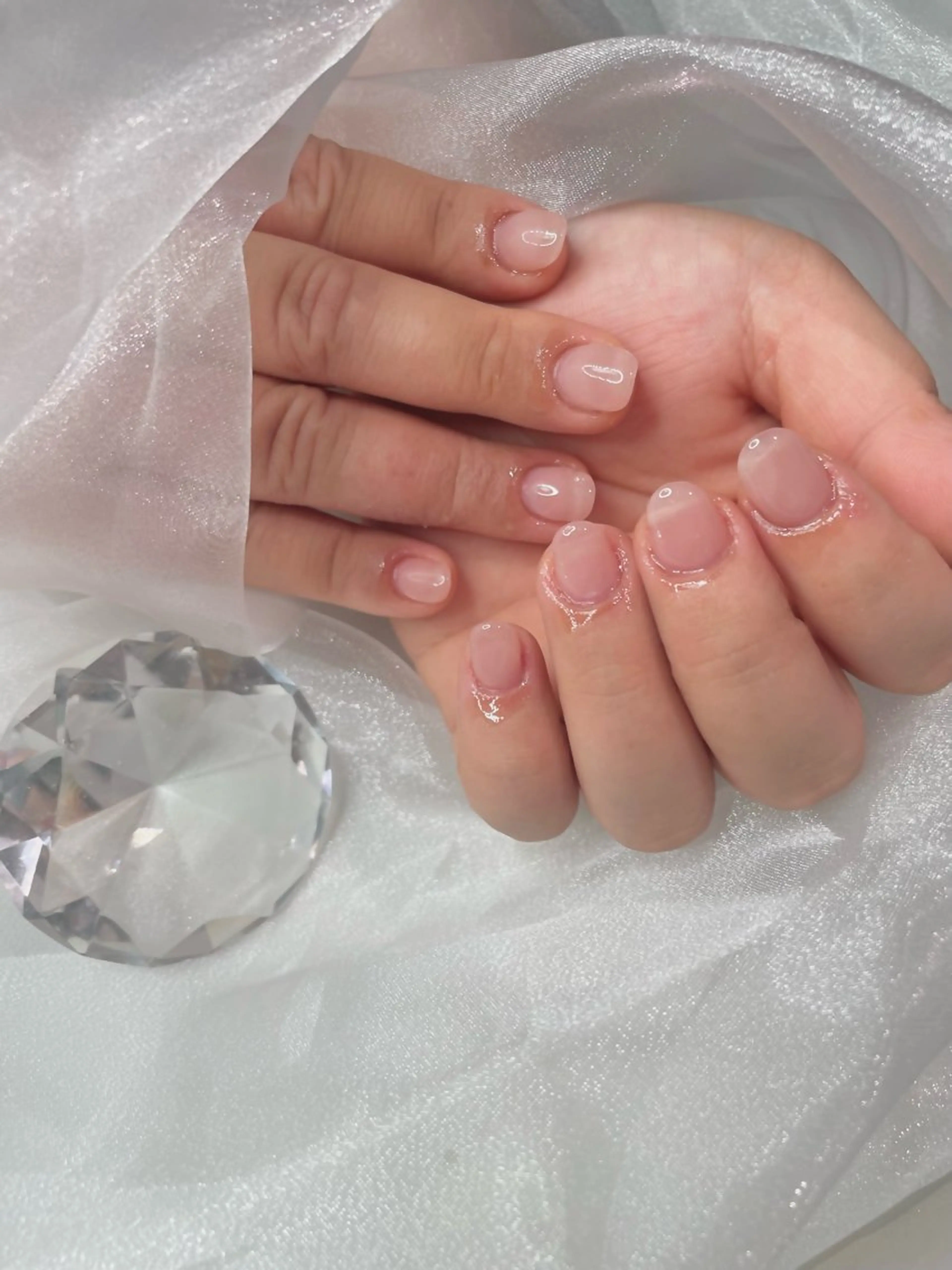 ネイル オフィスネイル ワンカラーネイル ハンドネイル リエ ビューティのネイルデザイン