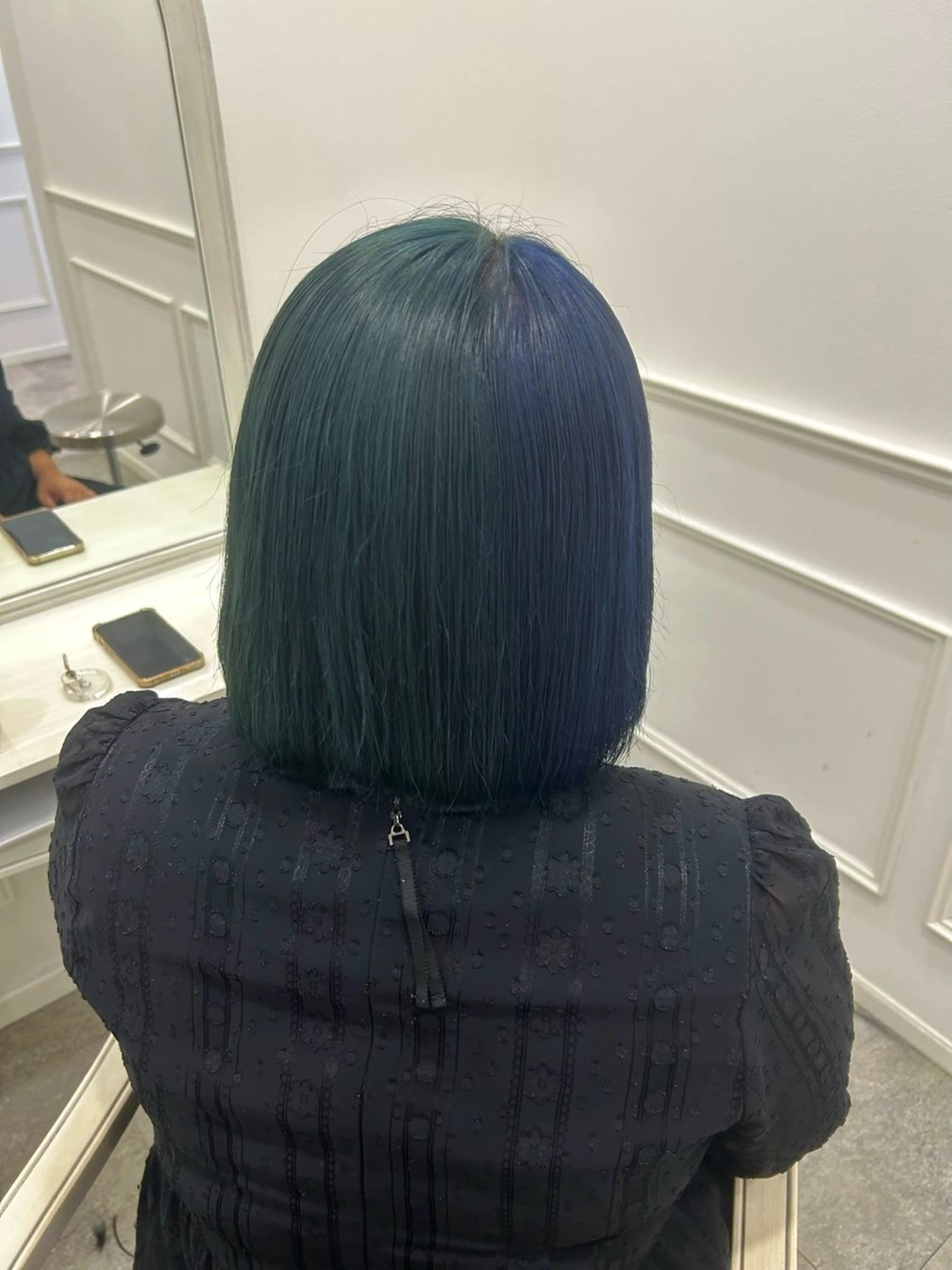 ミディアム ツートーンカラー ヘアカラー 新田 妃那のヘアスタイル