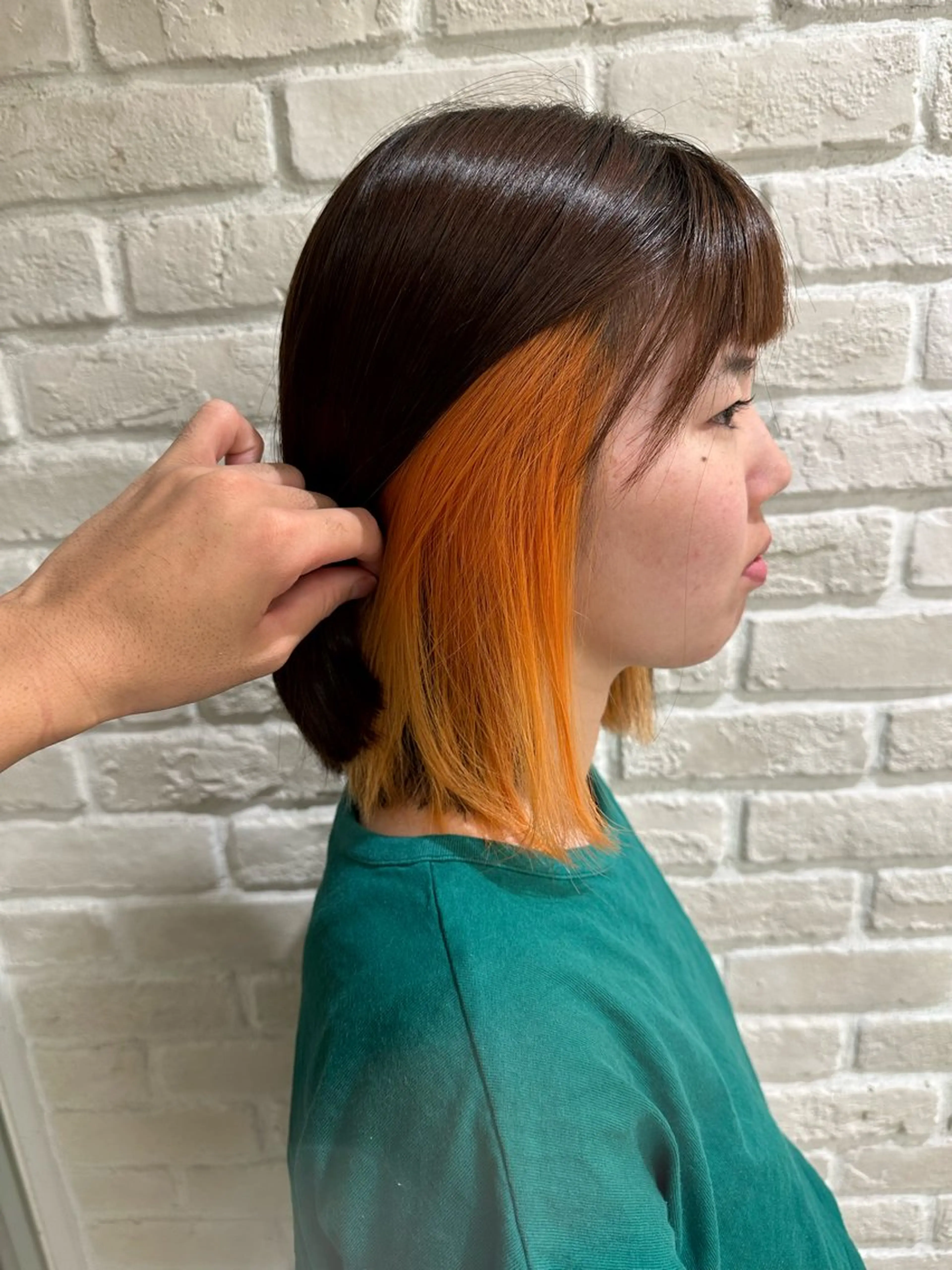 ミディアム カラー ボブ•ショートカット 草野太一のヘアスタイル