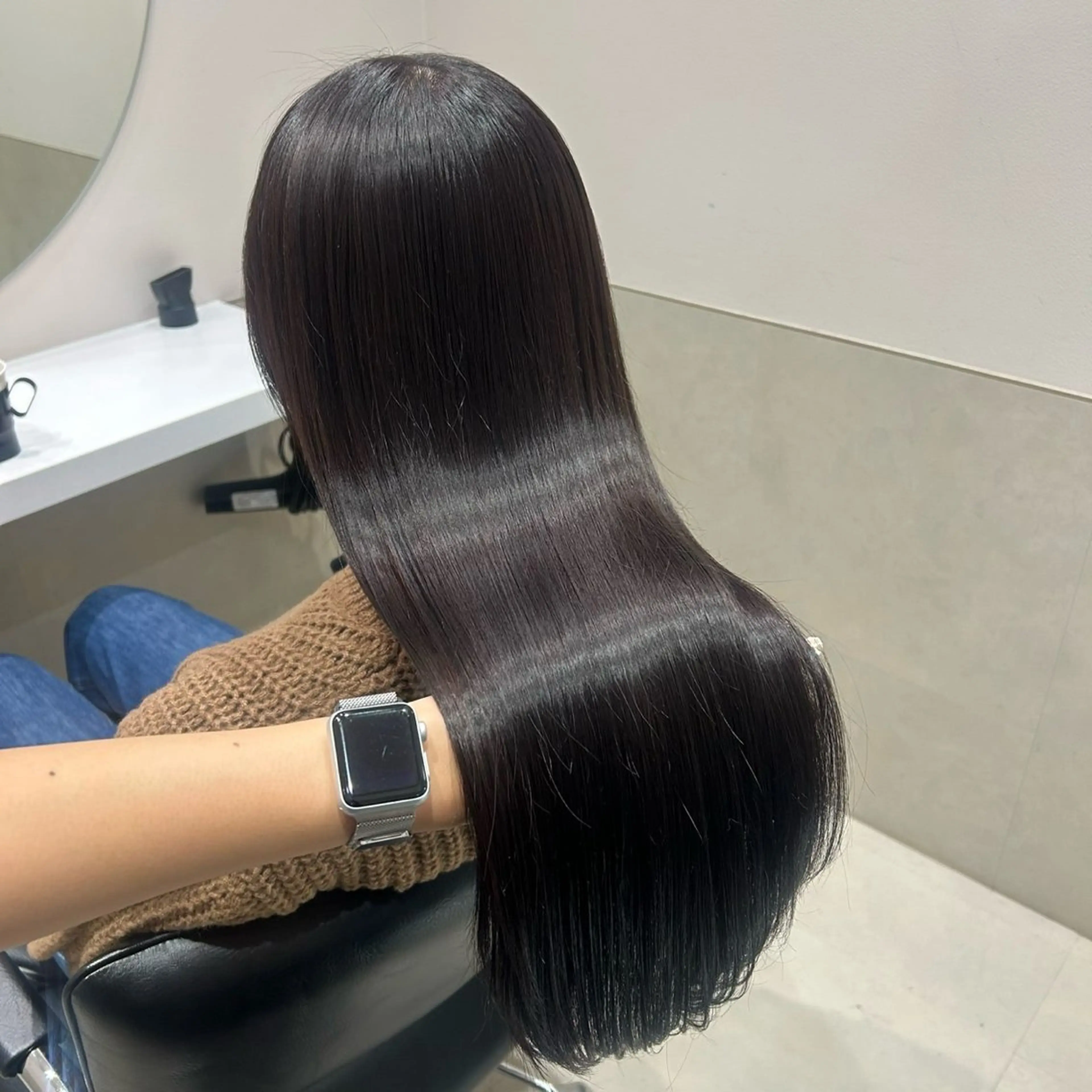 セミロング カラー ヘアアレンジ ヘアカラー トリートメント mai🍑暖色カラー /レイヤー💖のヘアスタイル