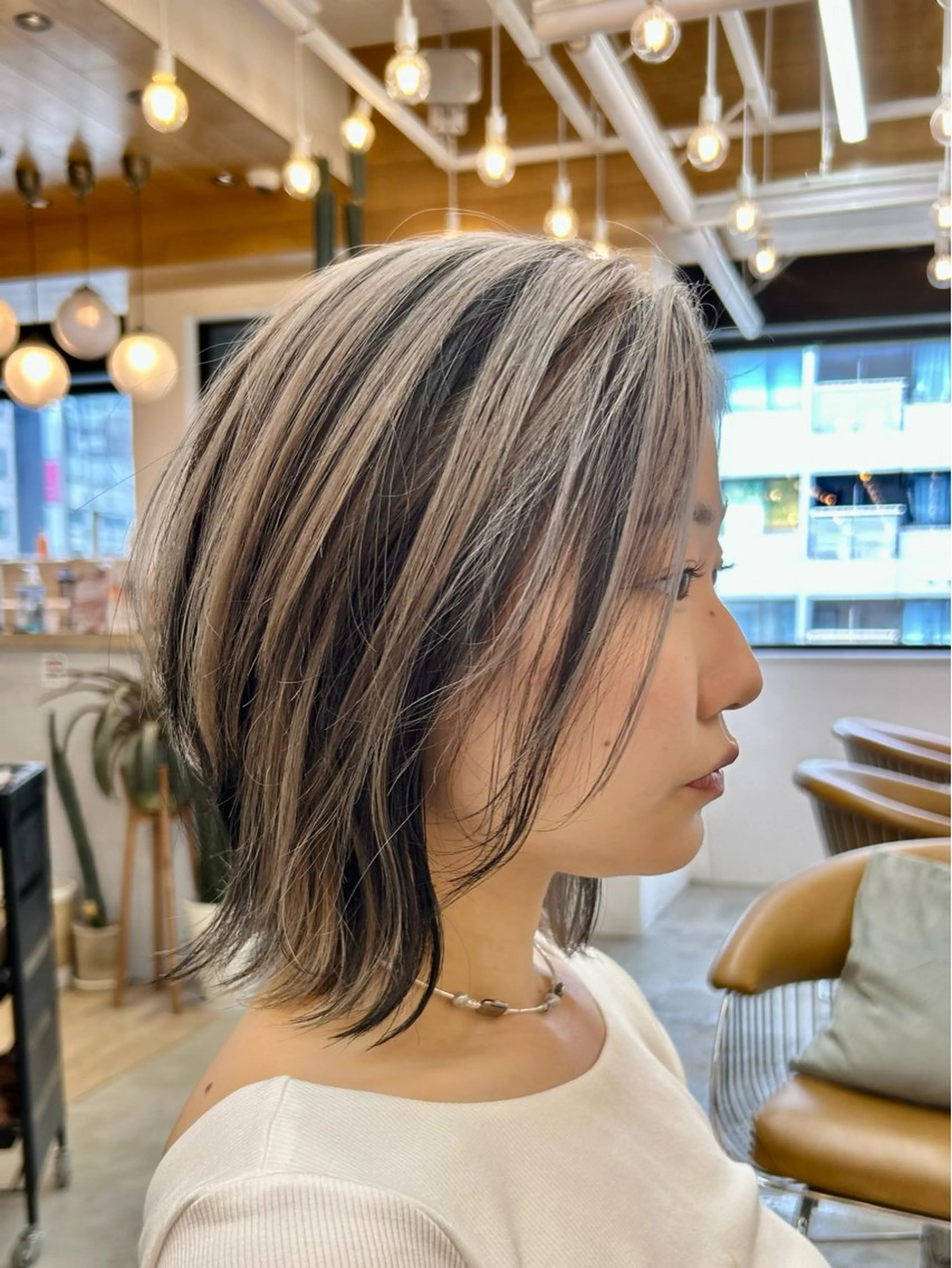 ミディアム カット ヘアカラー トリートメント 🩵縮毛矯正/ブリー チ/髪質改善/いつかのヘアスタイル