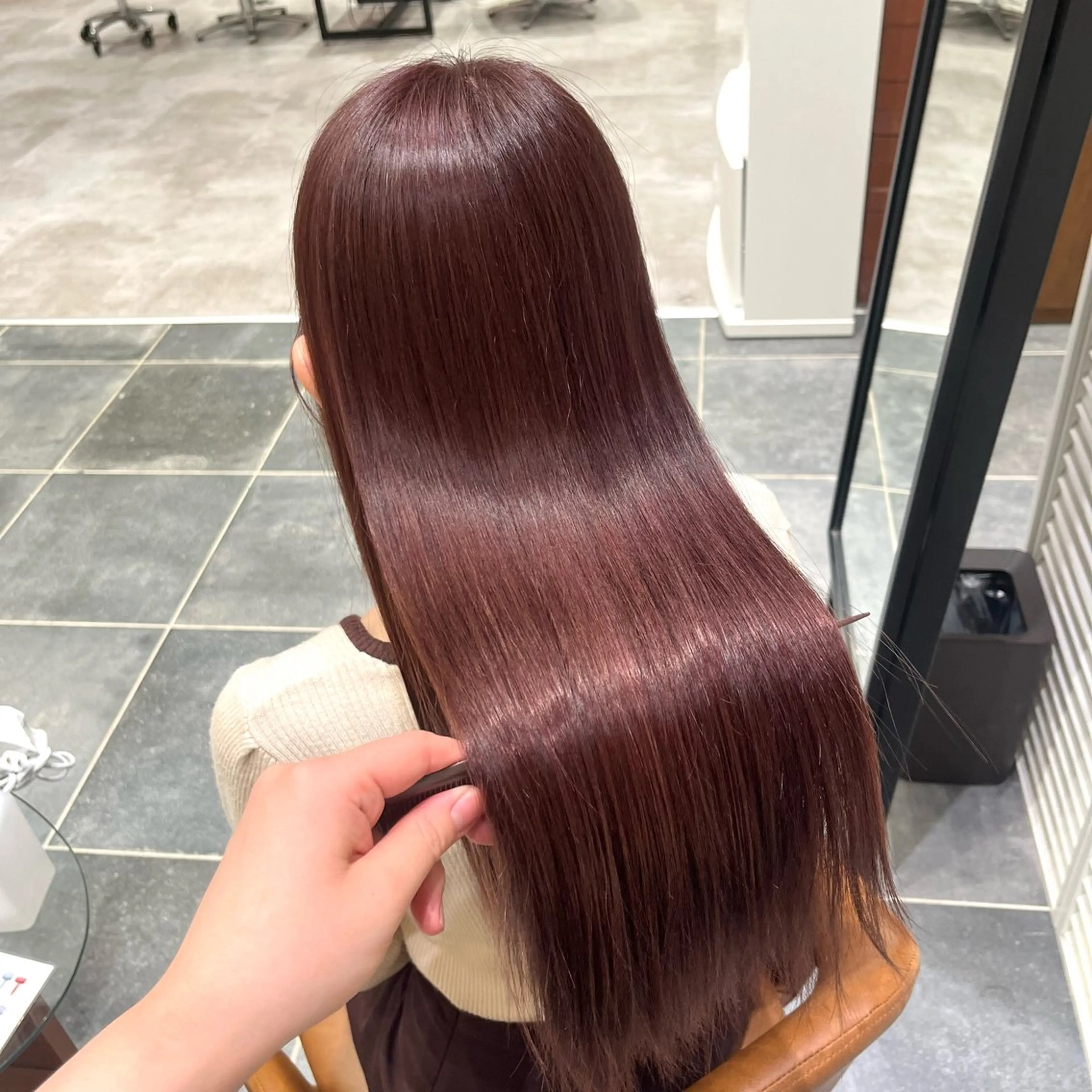 カラー ヘアカラー トリートメント かわいいを＋🎀𖤐 上品hair/ 星愛のヘアスタイル