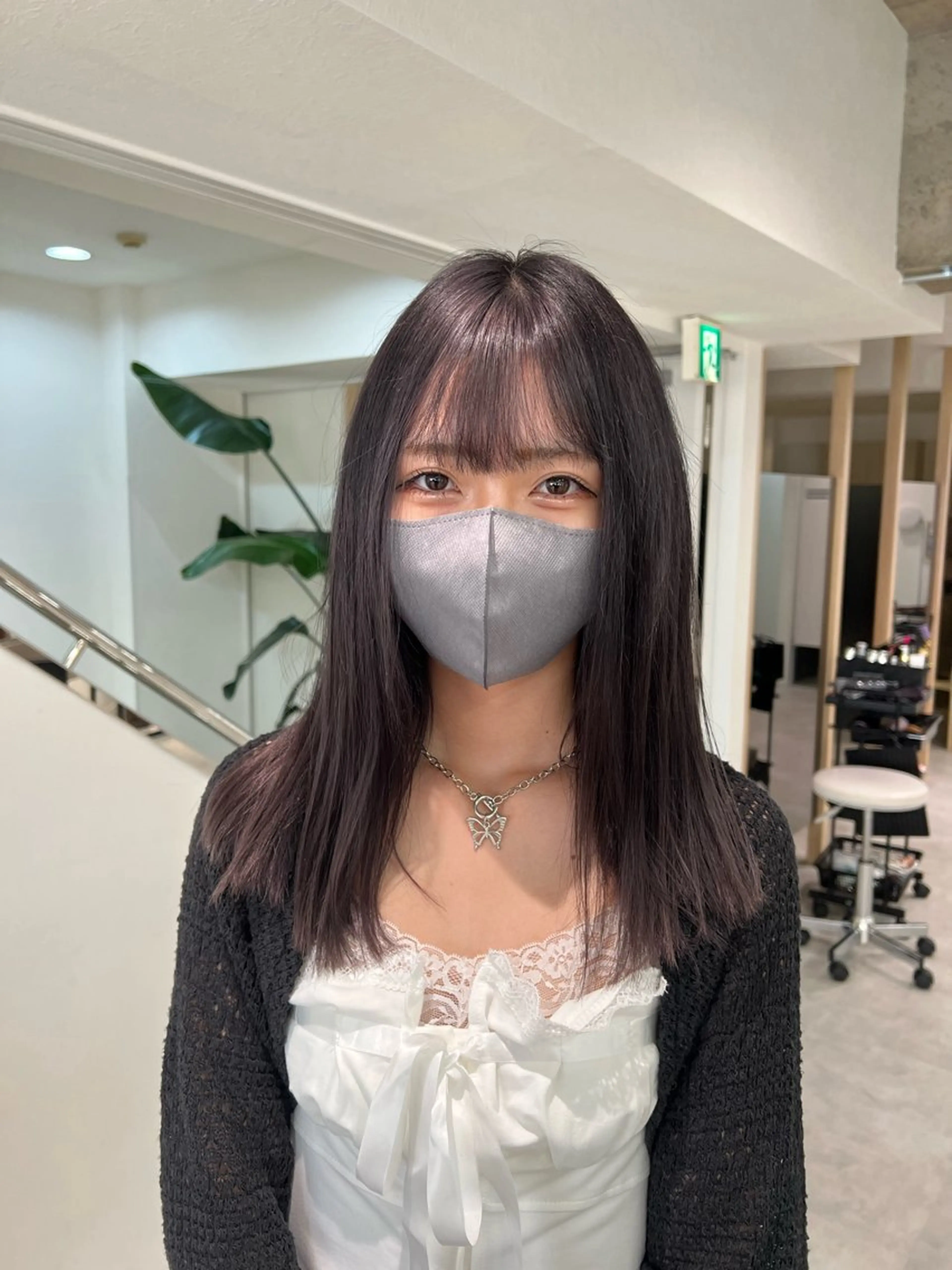 セミロング カラー ヘアカラー トリートメント 🍀お悩み改善憧れの 美髪　小林風雅のヘアスタイル