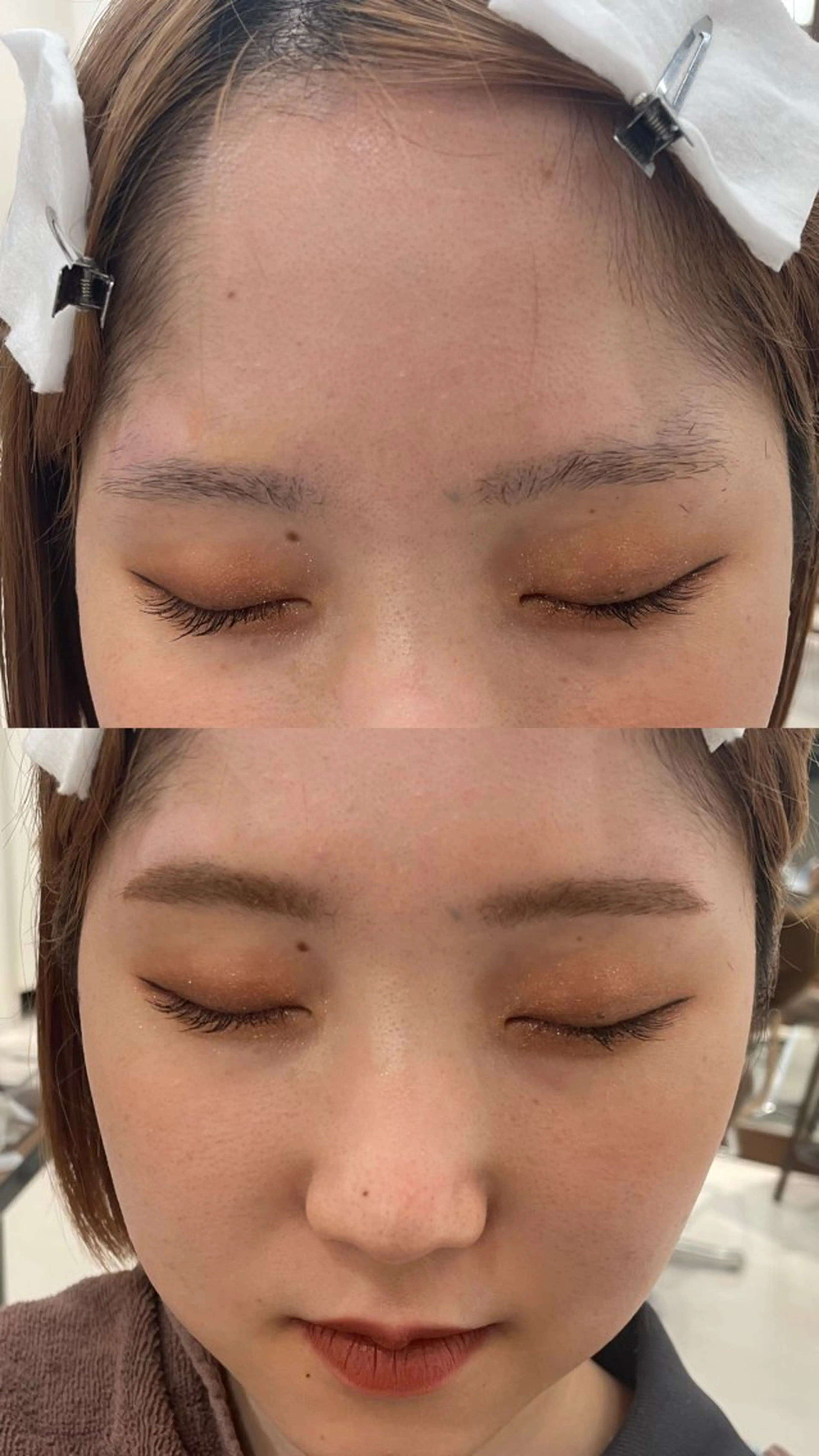 アイブロウ 眉カット 眉毛ワックス脱毛 ワックス脱毛 眉カット その他(アイブロウ) suzuna/暖色 カラー💞/スパのヘアスタイル