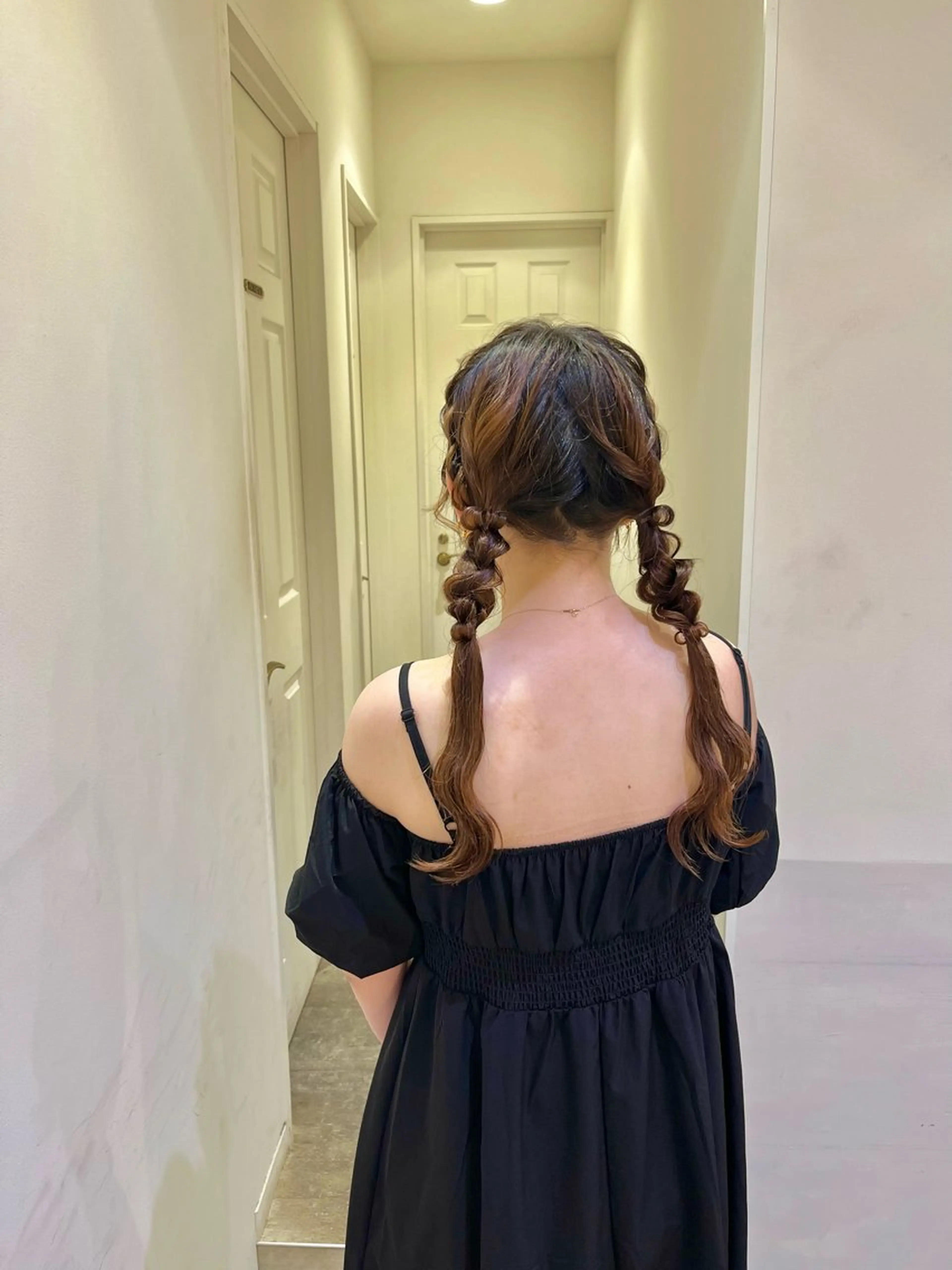 ヘアアレンジ ヘアセット エクステ🎀 暖色カラー🎀amiのヘアスタイル