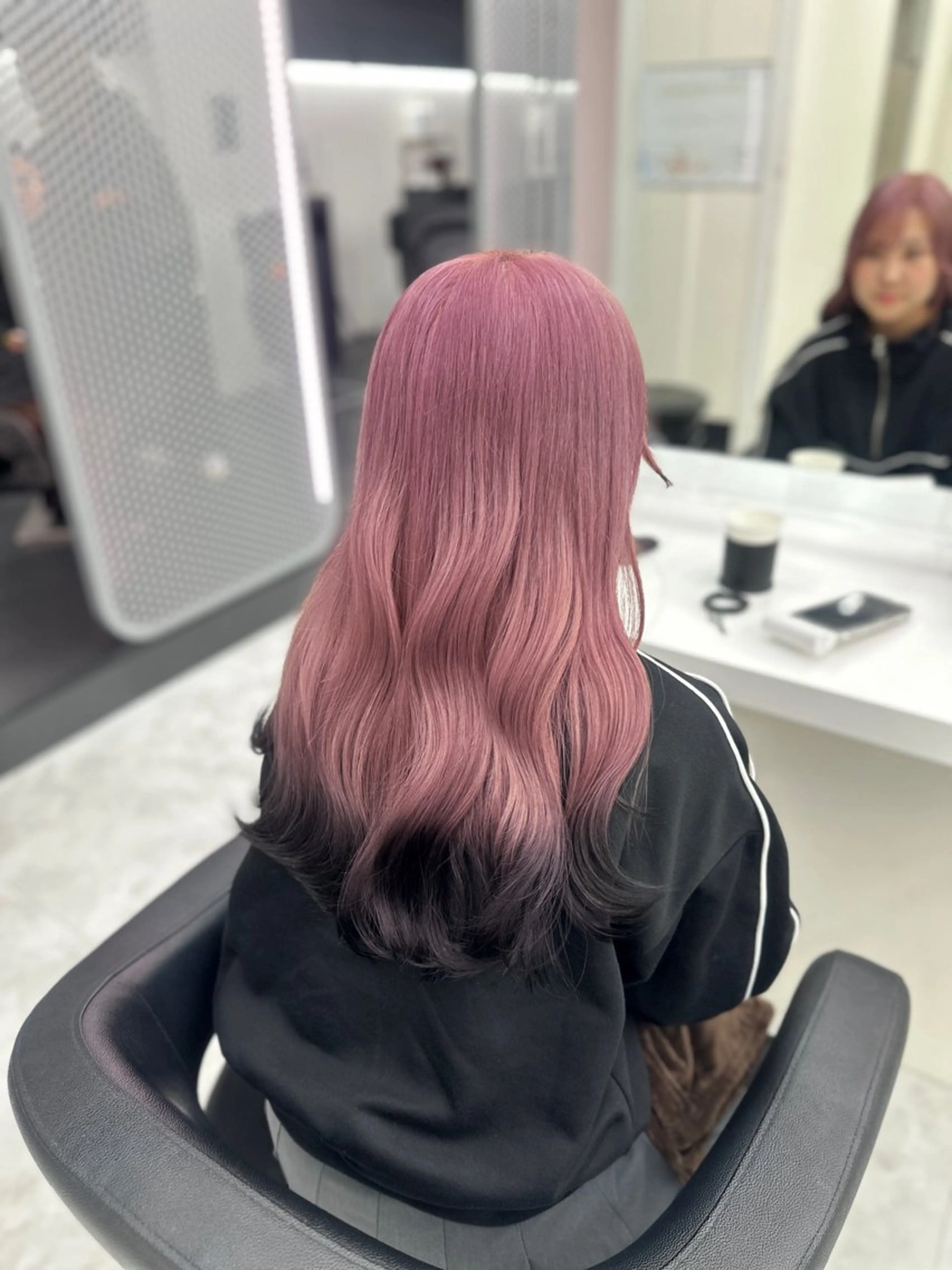 ロング カラー パーマ ヘアアレンジ メンズ キッズ ♥️韓国ヘア レイヤー♥️ゆりのヘアスタイル