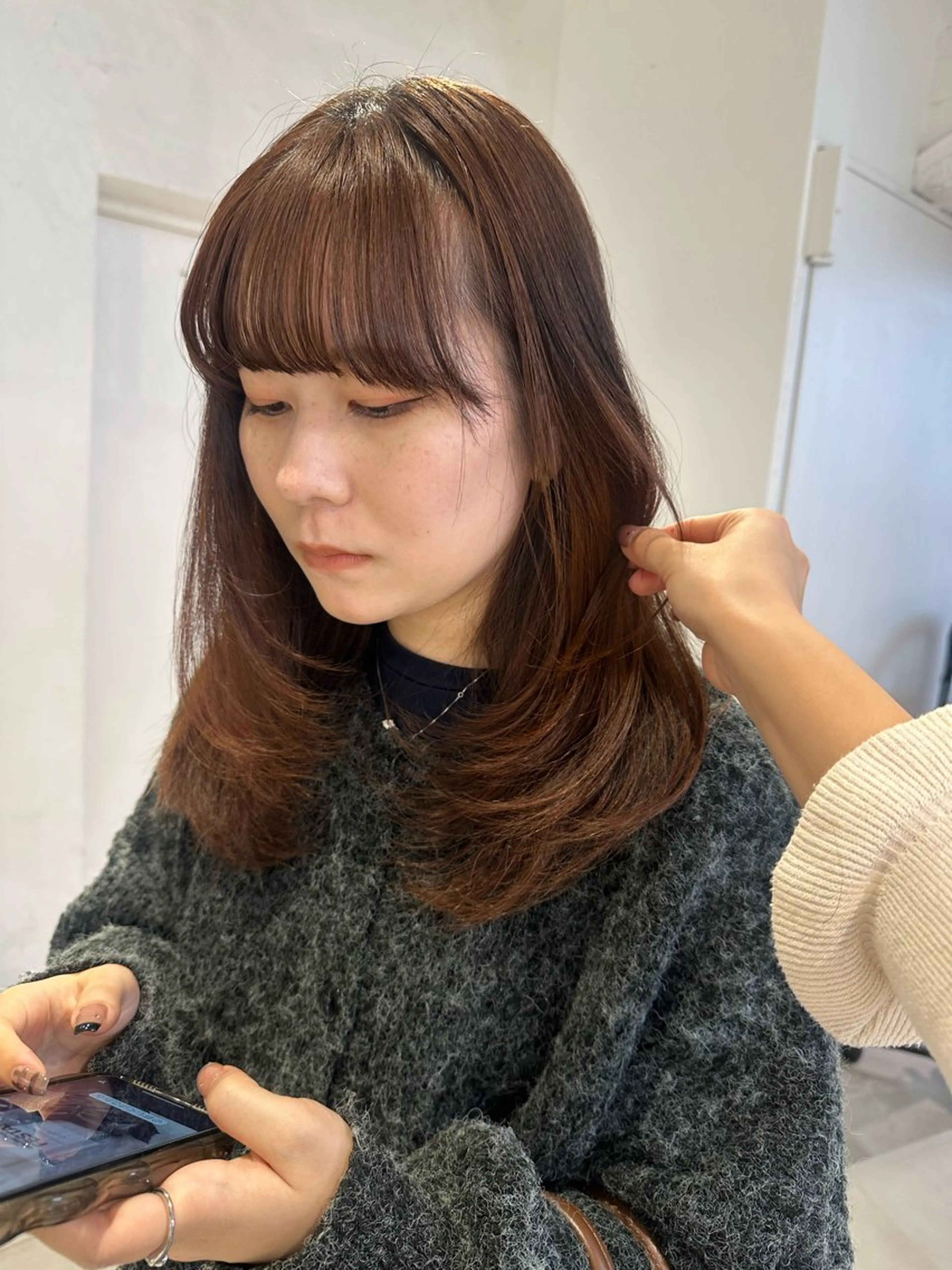 ロング カット 韓国ヘアメンズ・レデ ィース特化ミクのヘアスタイル