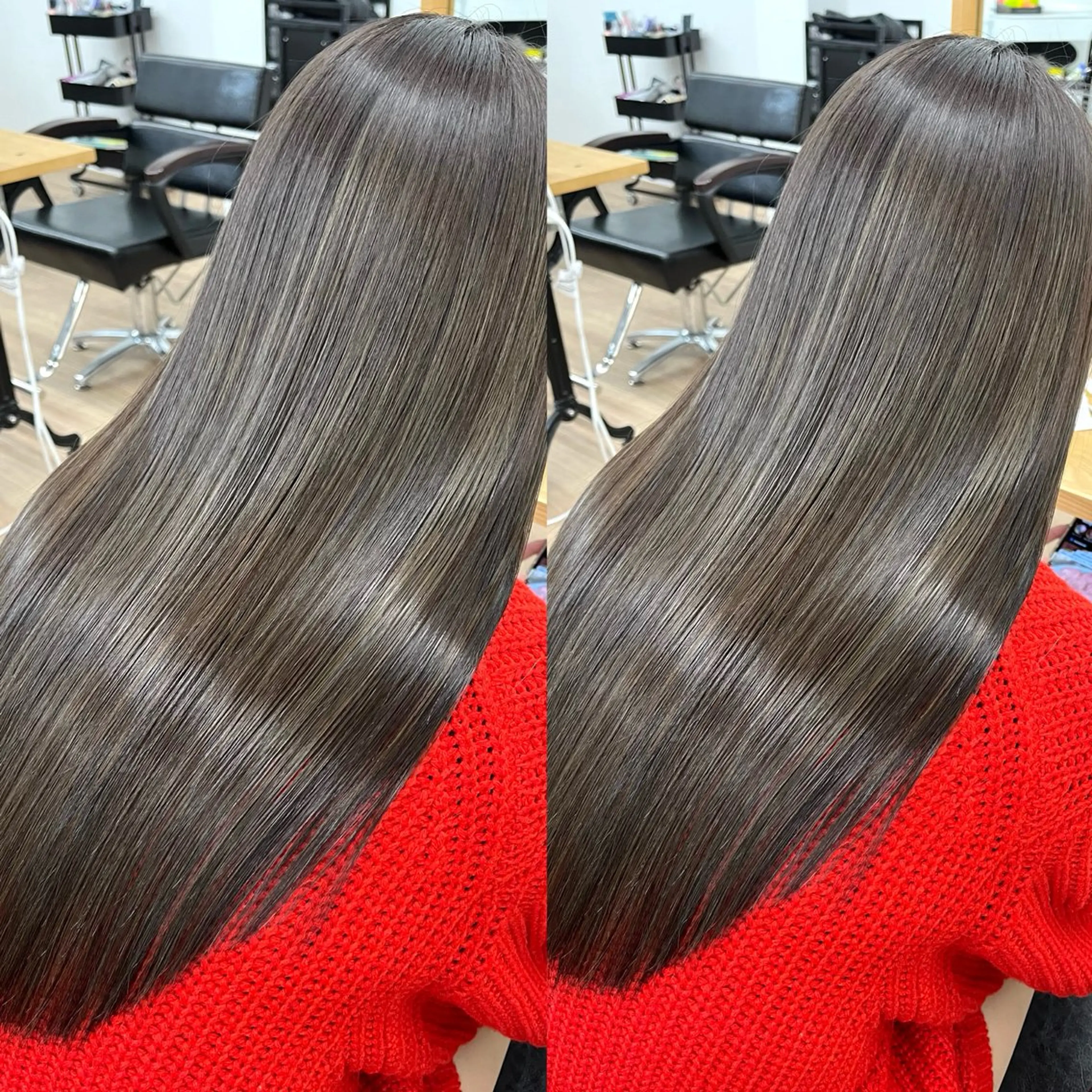 ロング カラー パーマ ヘアアレンジ メンズ ダブルカラー 顔周りカット 髪質改善 レイヤーカット トリートメント ヘアカラー トリートメント 💎髪質改善特化💎 RUITOのヘアスタイル