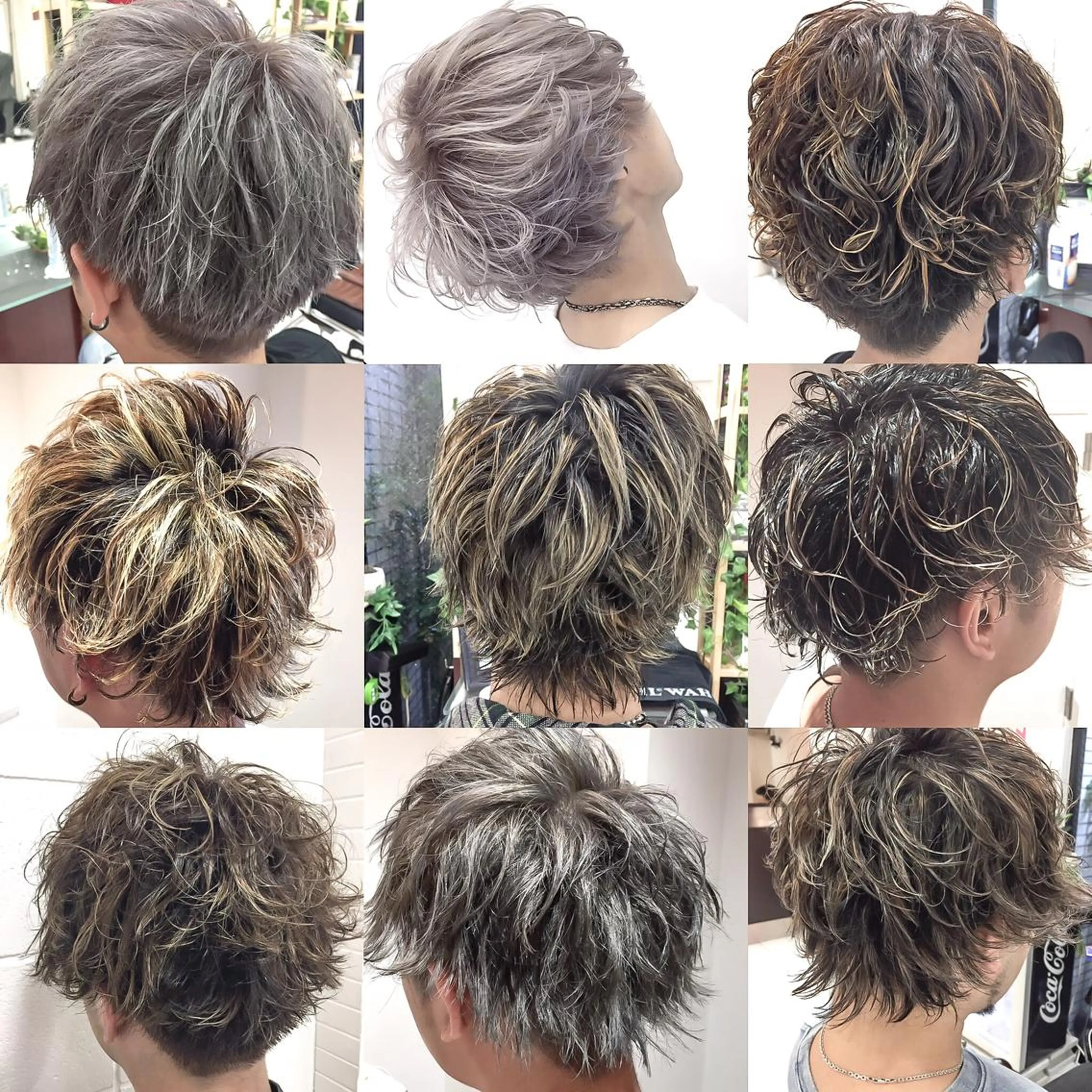 ショート カラー メンズ カット パーマ ヘッドスパ 看板犬がお出迎え◎ 初めてでも安心◎のヘアスタイル