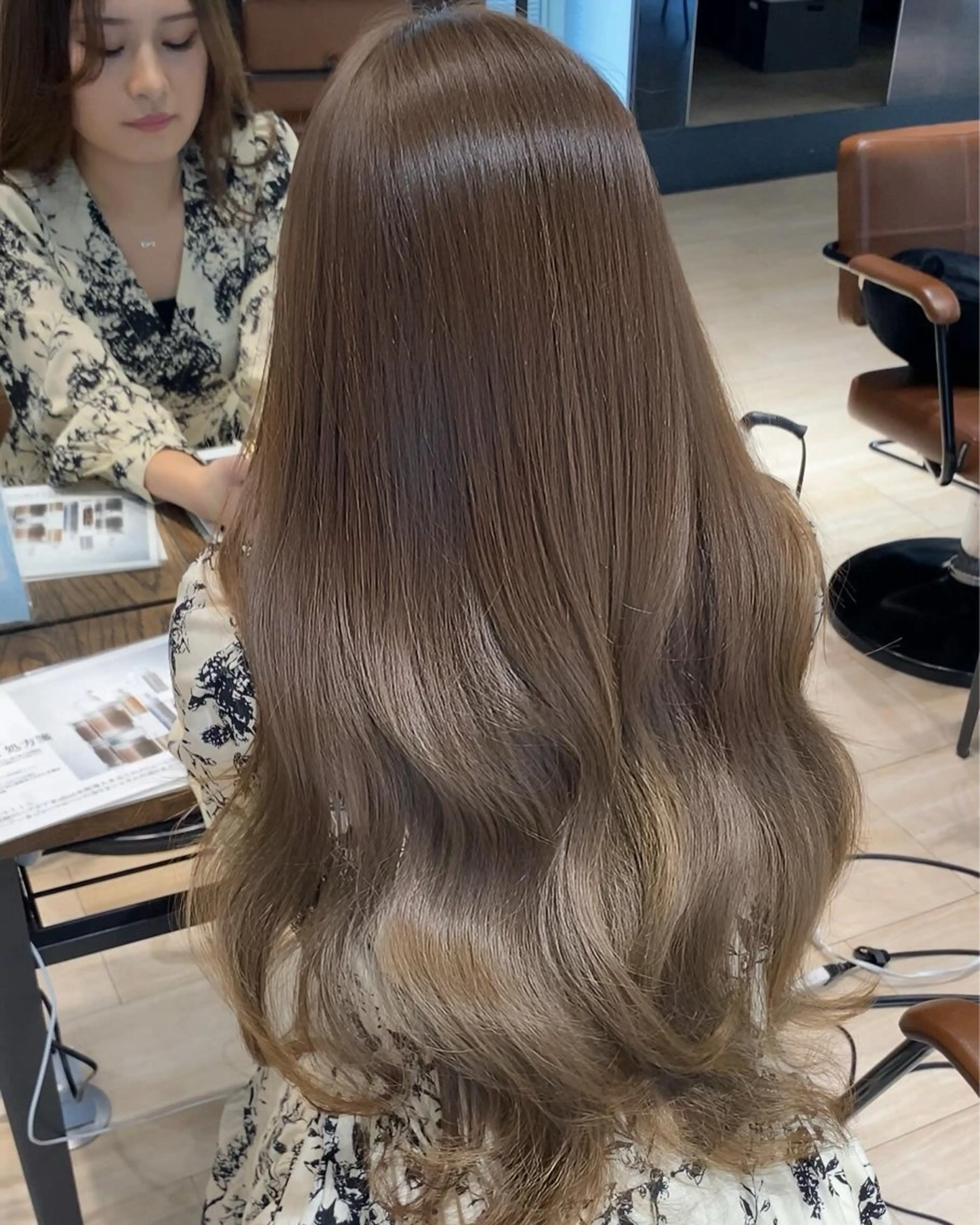 ロング カラー ヘアアレンジ ヘアカラー 顔周り&ミディアム 特化/池袋/kokiのヘアスタイル