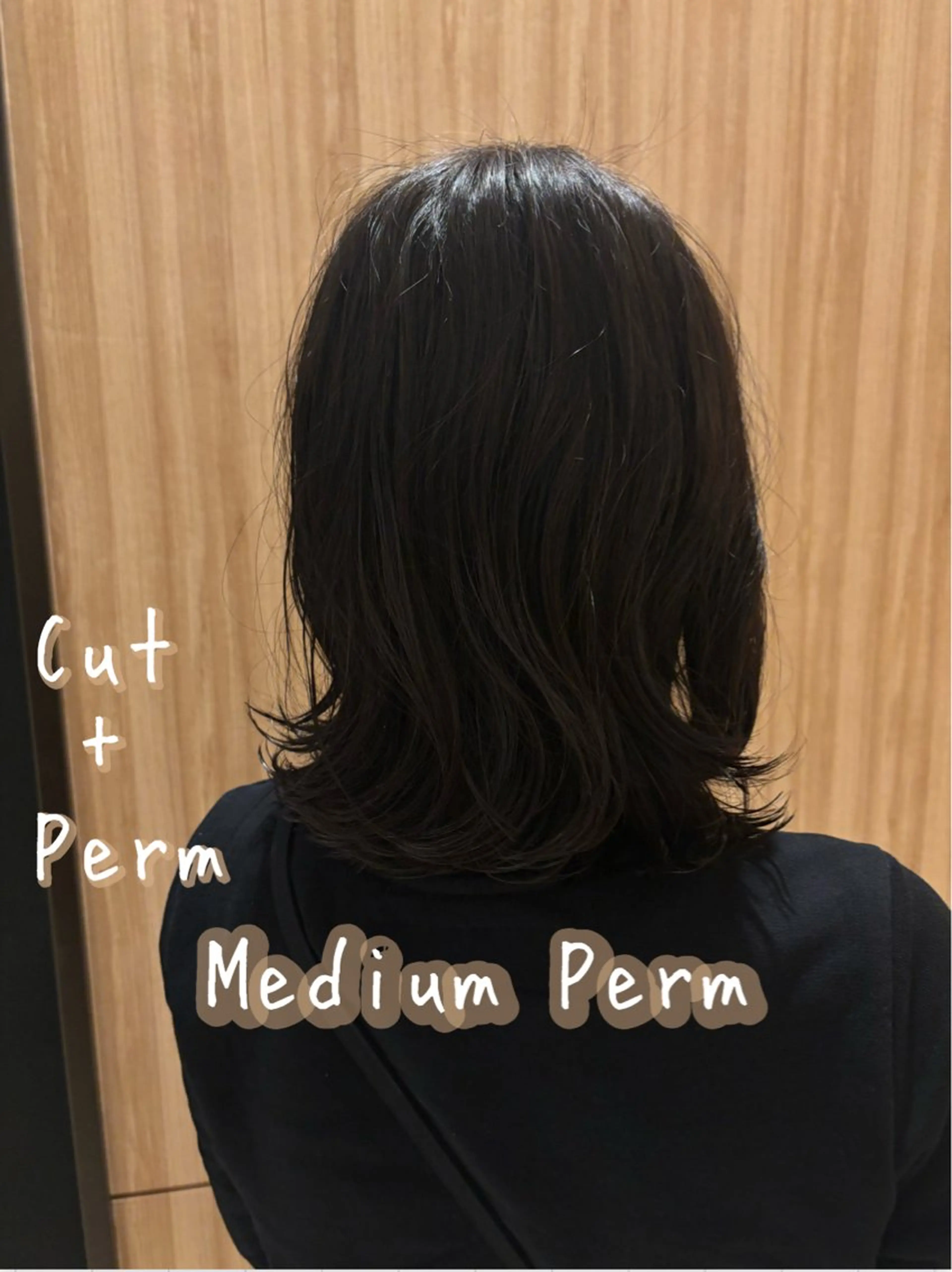 ミディアム パーマ カット パーマ 髪師kenjiro所属・五十嵐 未悠のヘアスタイル