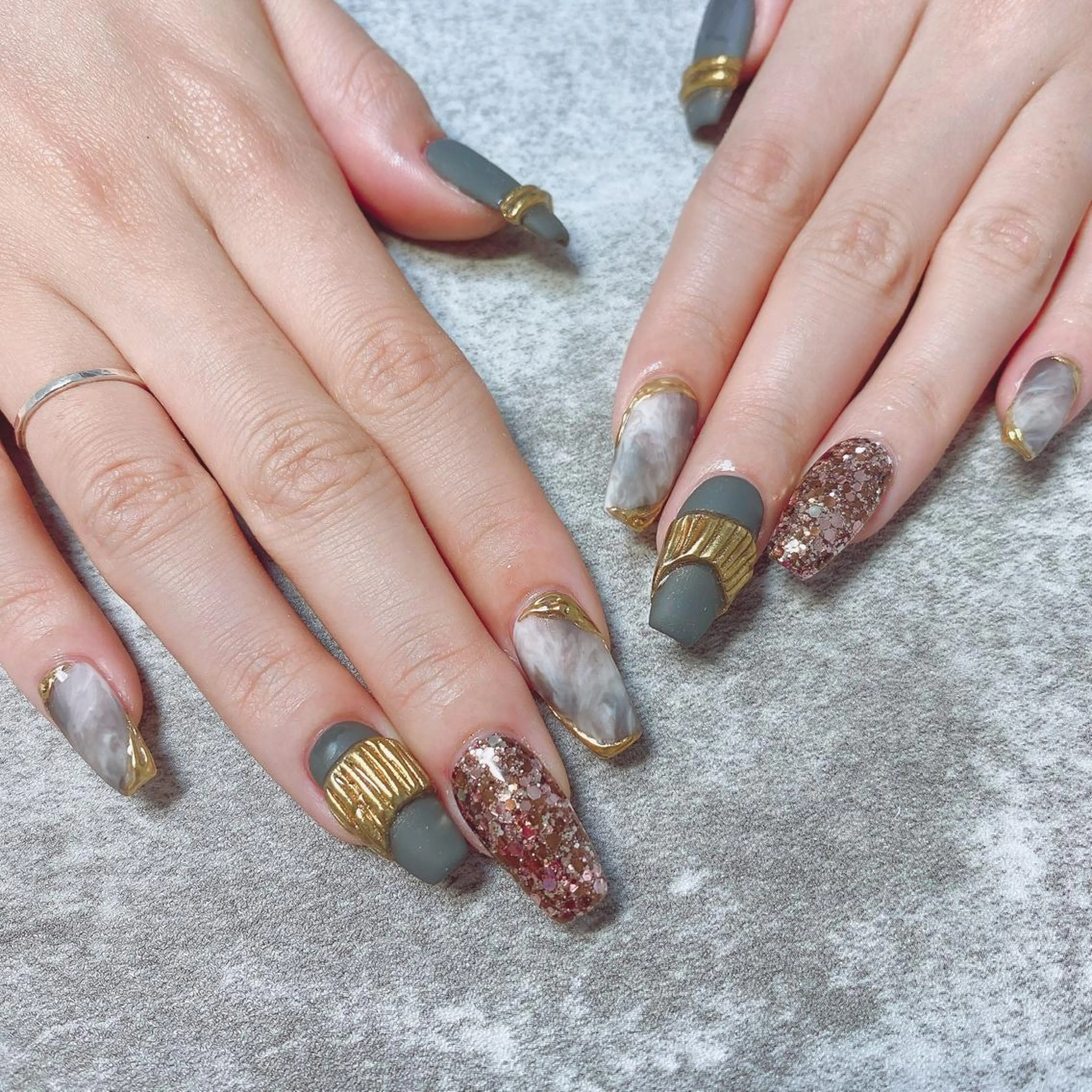 ネイル ミラーネイル ハンドネイル Riz nailのネイルデザイン