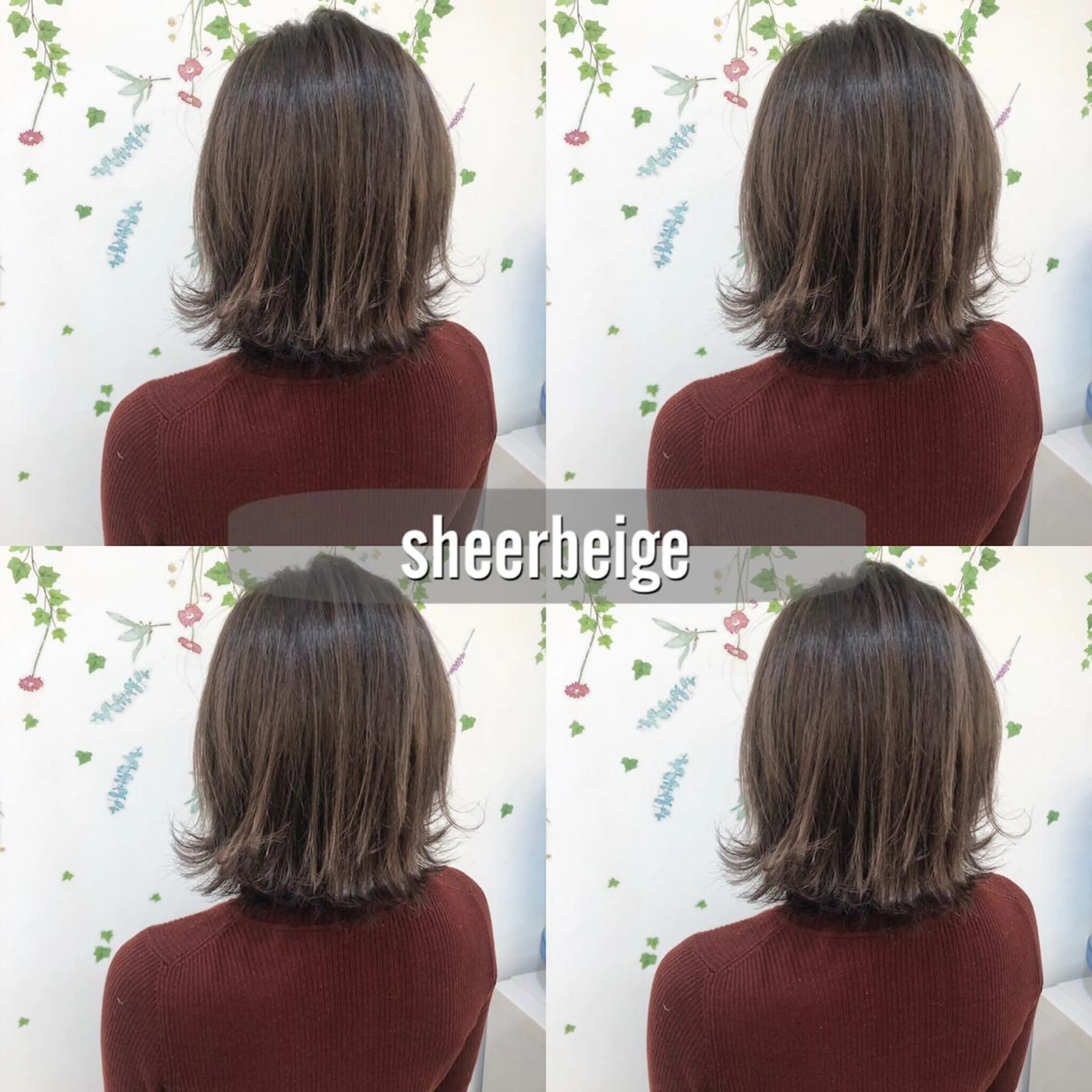 ミディアム カラー アッシュ バレイヤージュ ブリーチ 透明感カラー グラデーションカラー 三鷹で1番ショート ボブをカットする新谷のヘアスタイル