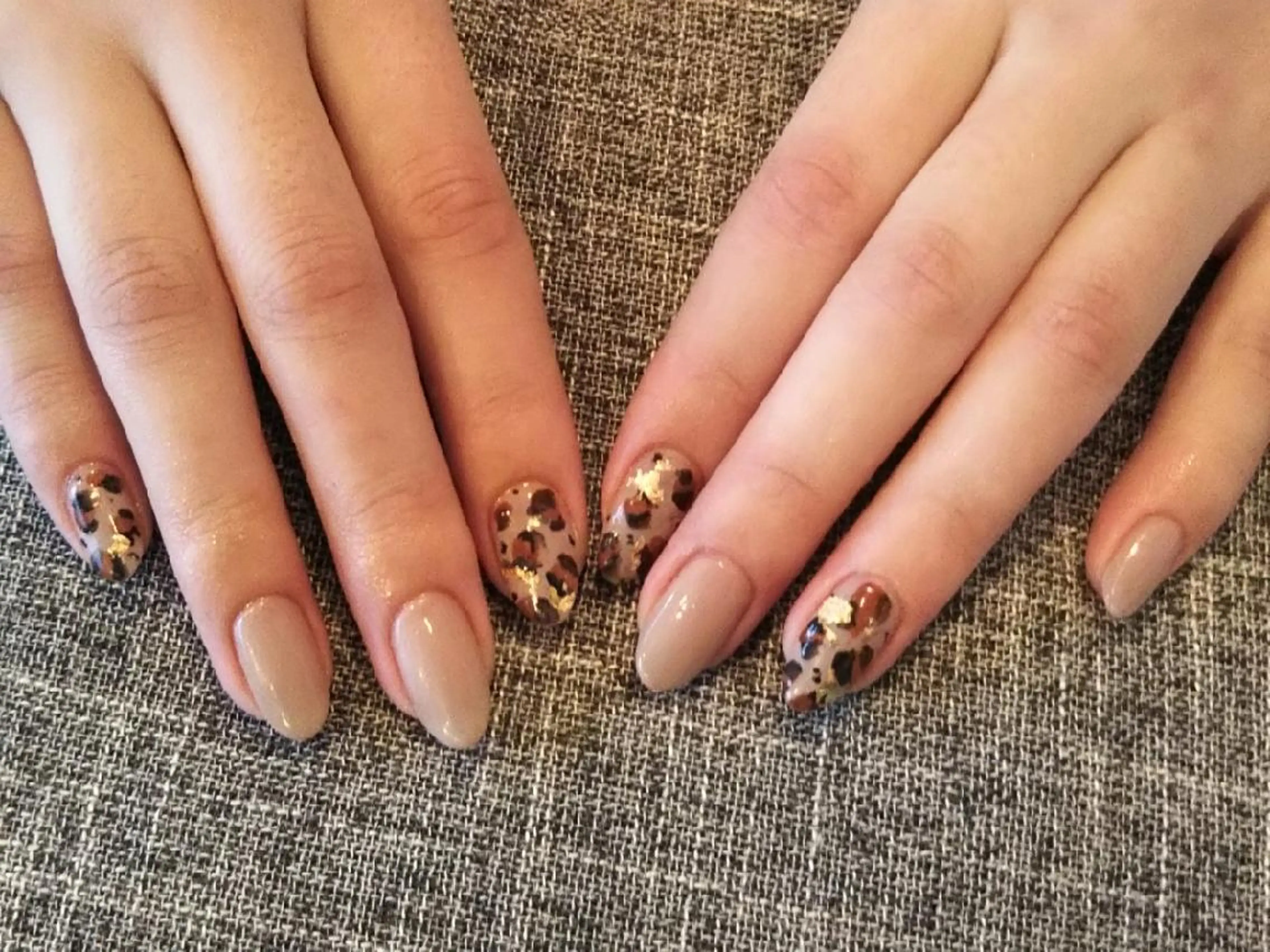 ネイル アニマル柄 シンプルネイル ハンドネイル private salon mieのネイルデザイン