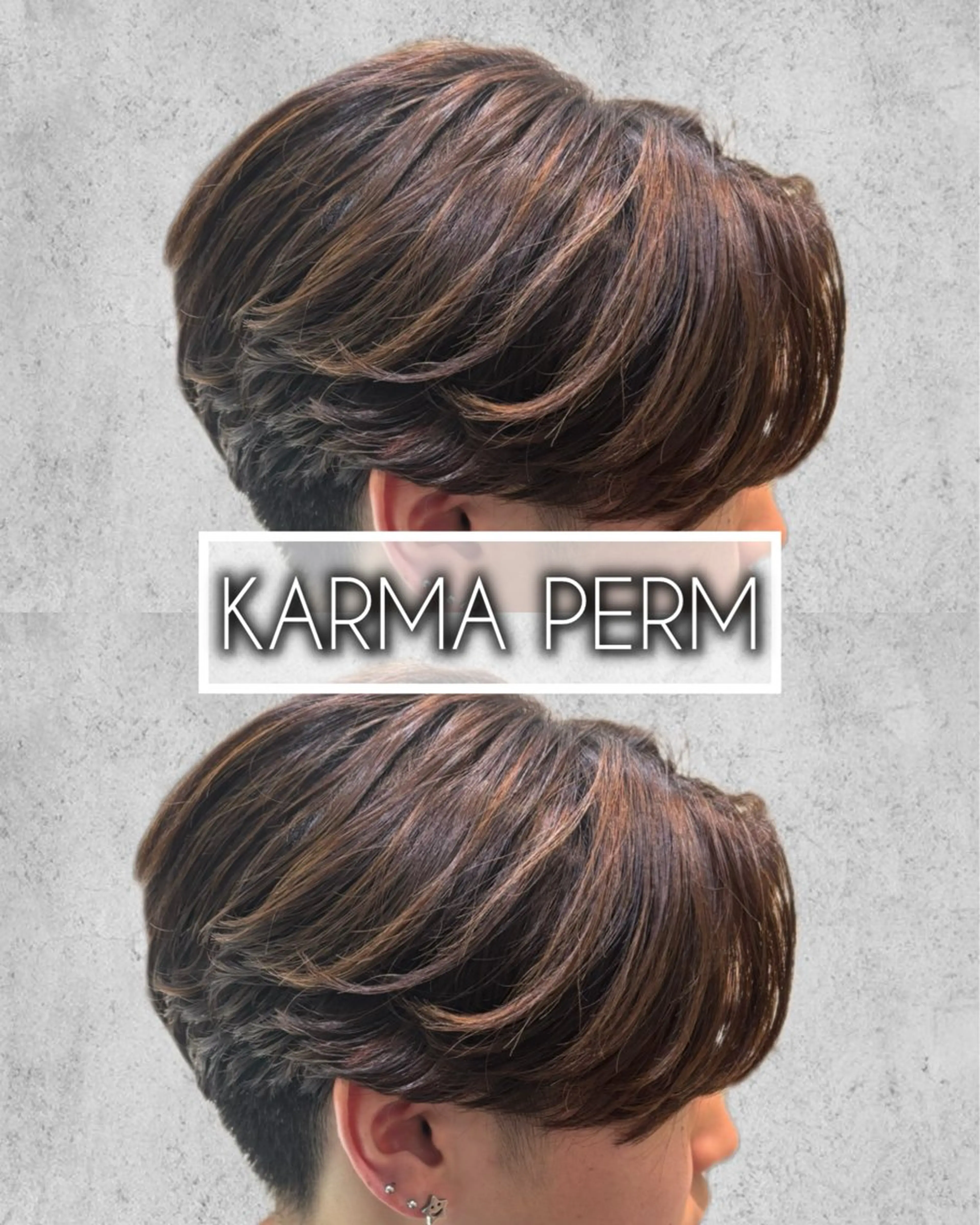 パーマ メンズ カルマパーマ メンズパーマ ブリーチ/パーマ 縮毛/レイヤーaoiのヘアスタイル