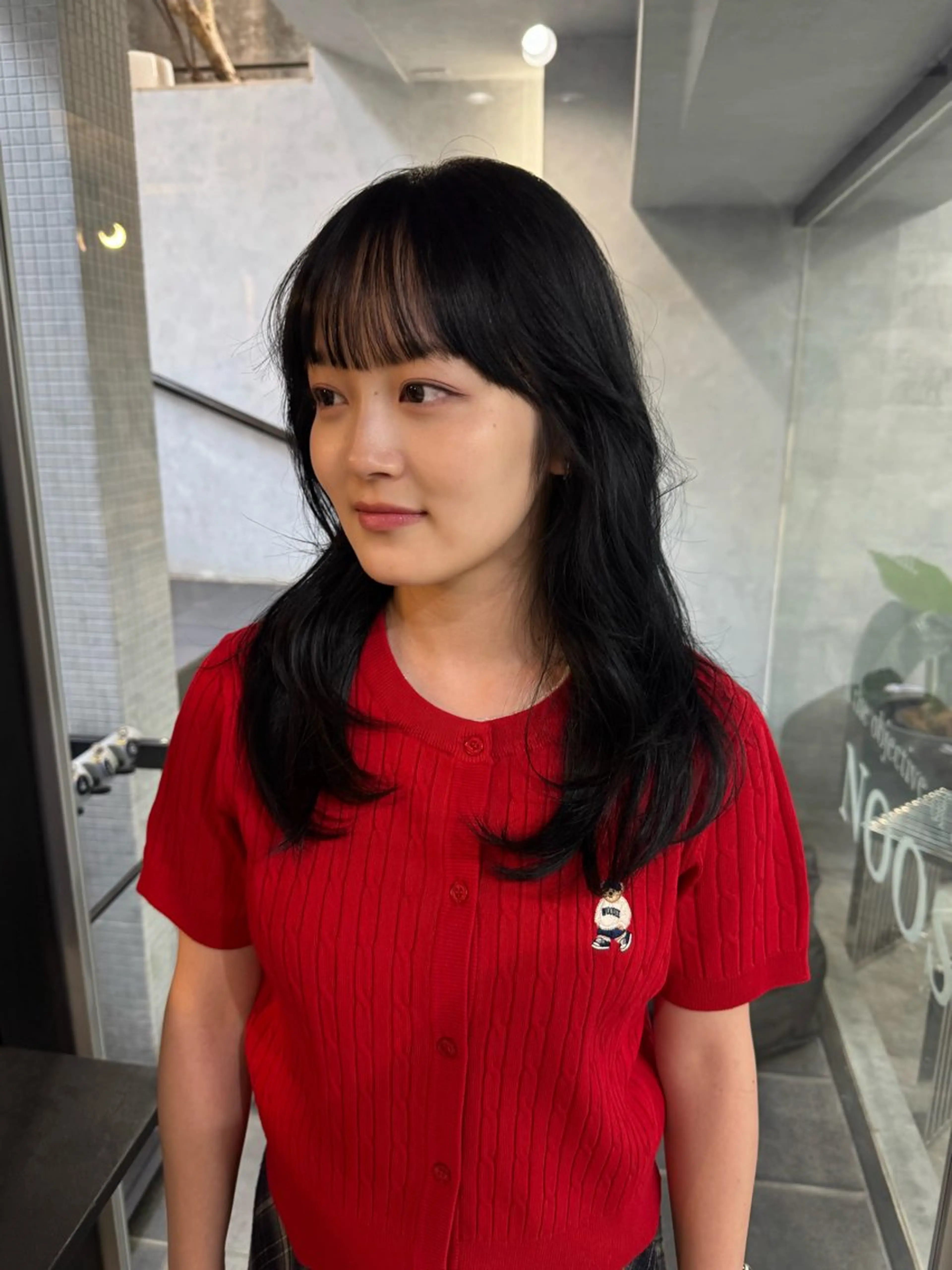 セミロング カラー カット ヘアカラー トリートメント You/透明感カラー レイヤーカット/ボブのヘアスタイル