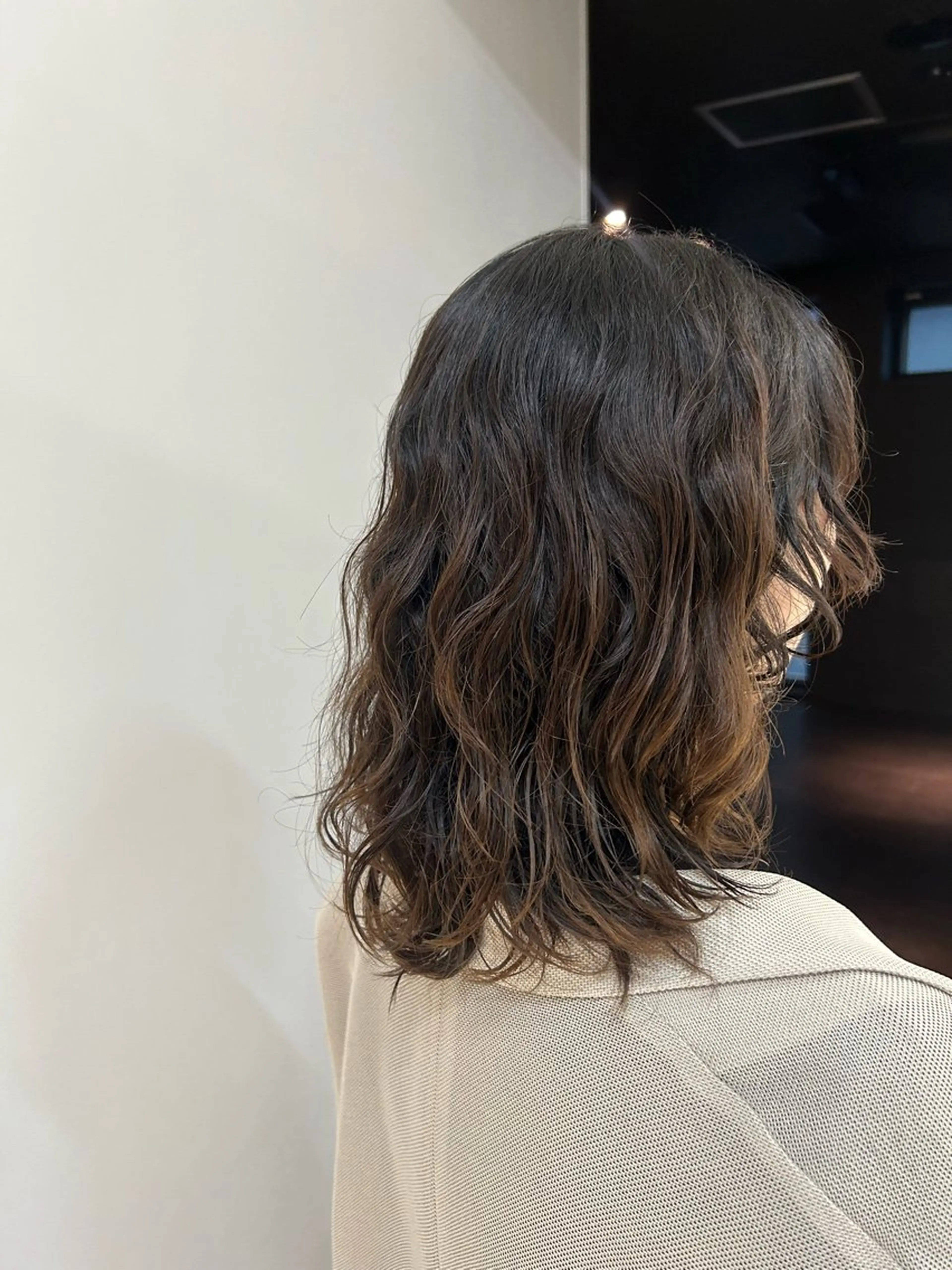 ミディアム パーマ ミディアムパーマ デジタルパーマ ブリーチ縮毛矯正 ／髪質改善／KEIのヘアスタイル