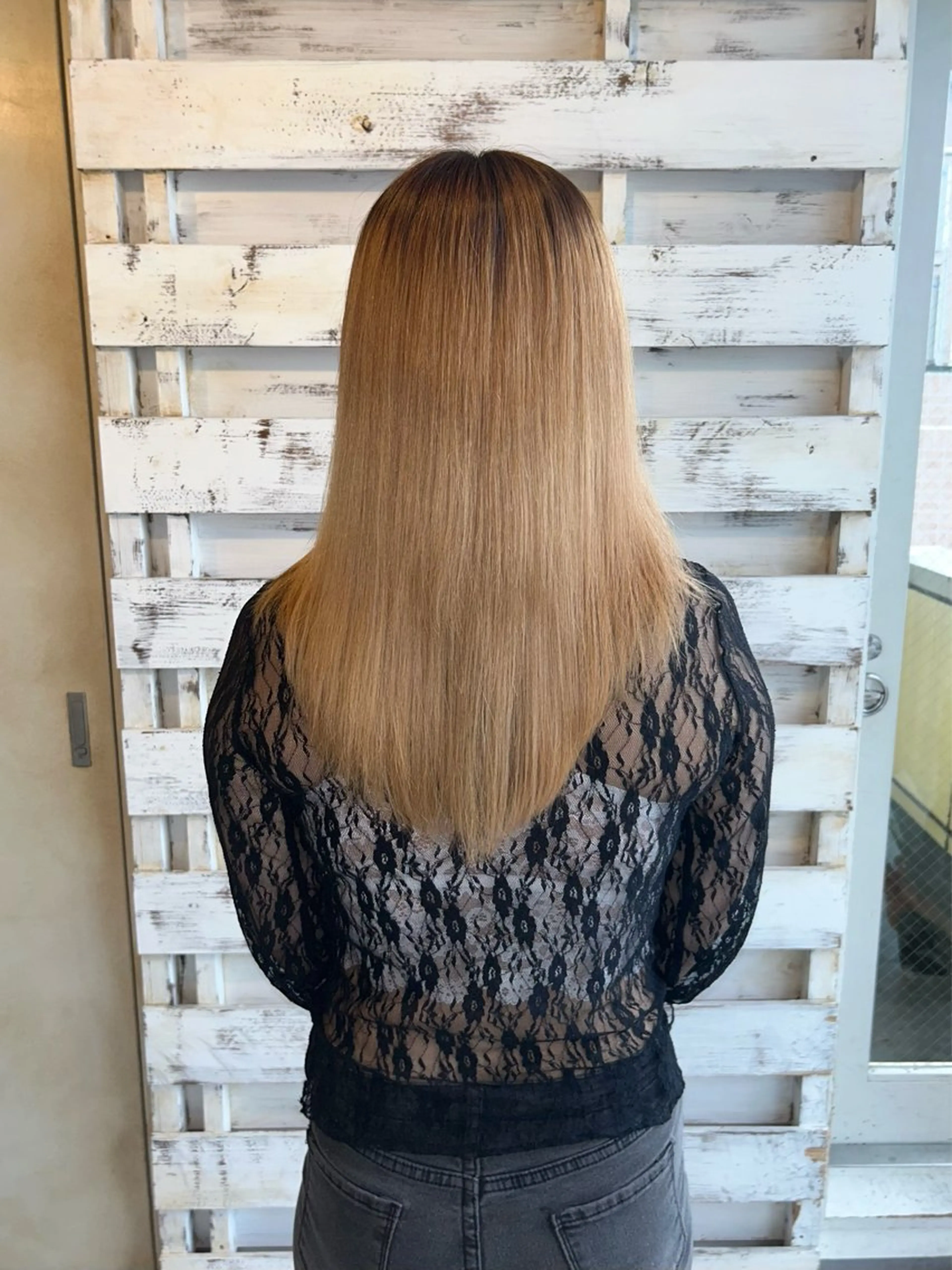 ロング 縮毛矯正 佐藤 ウィリアムのヘアスタイル