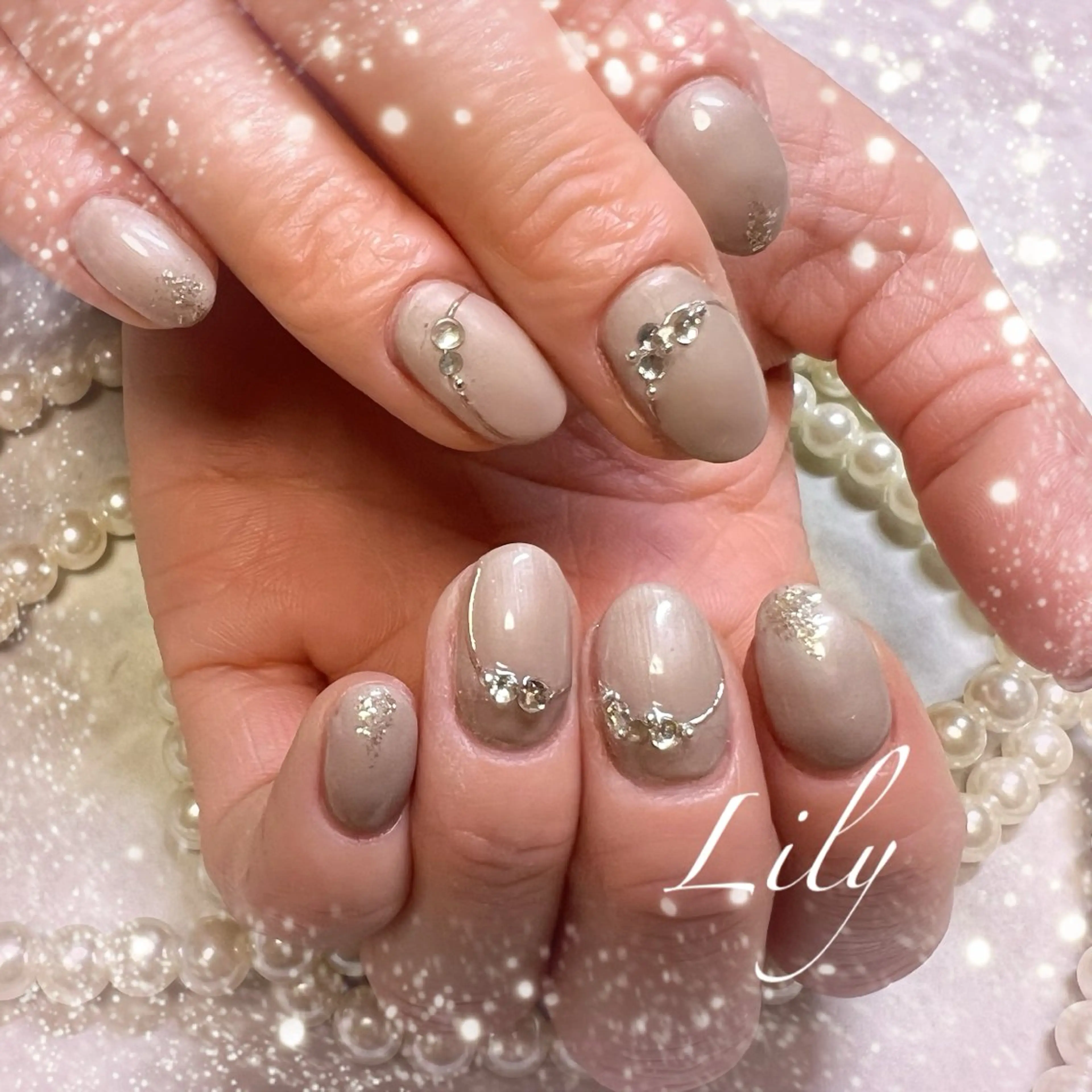 ネイル ハンドネイル Lily*nail 🌻Mii🌻のネイルデザイン